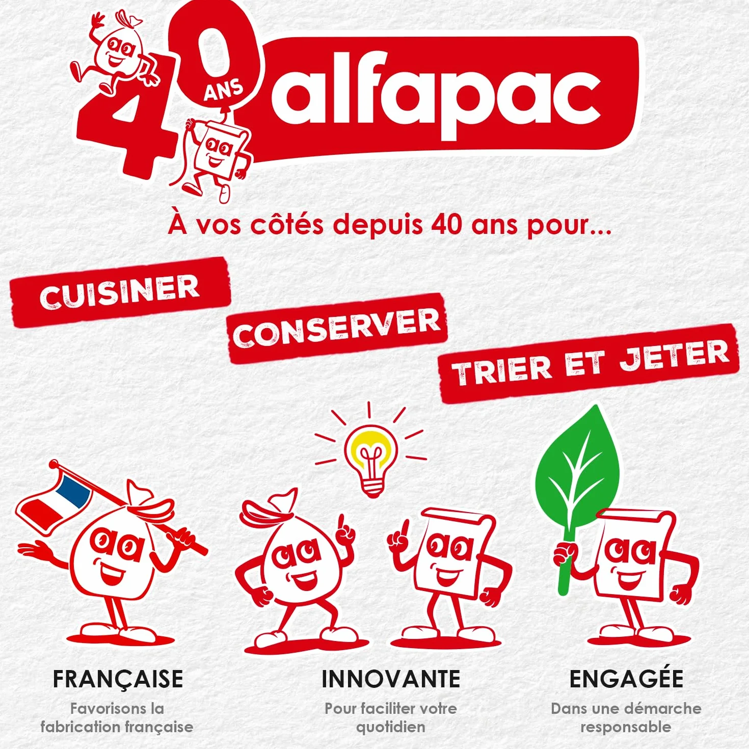 Alfapac Papier Cuisson Brun 10M Anti-adhérent Grande Largeur Fabriqué en France