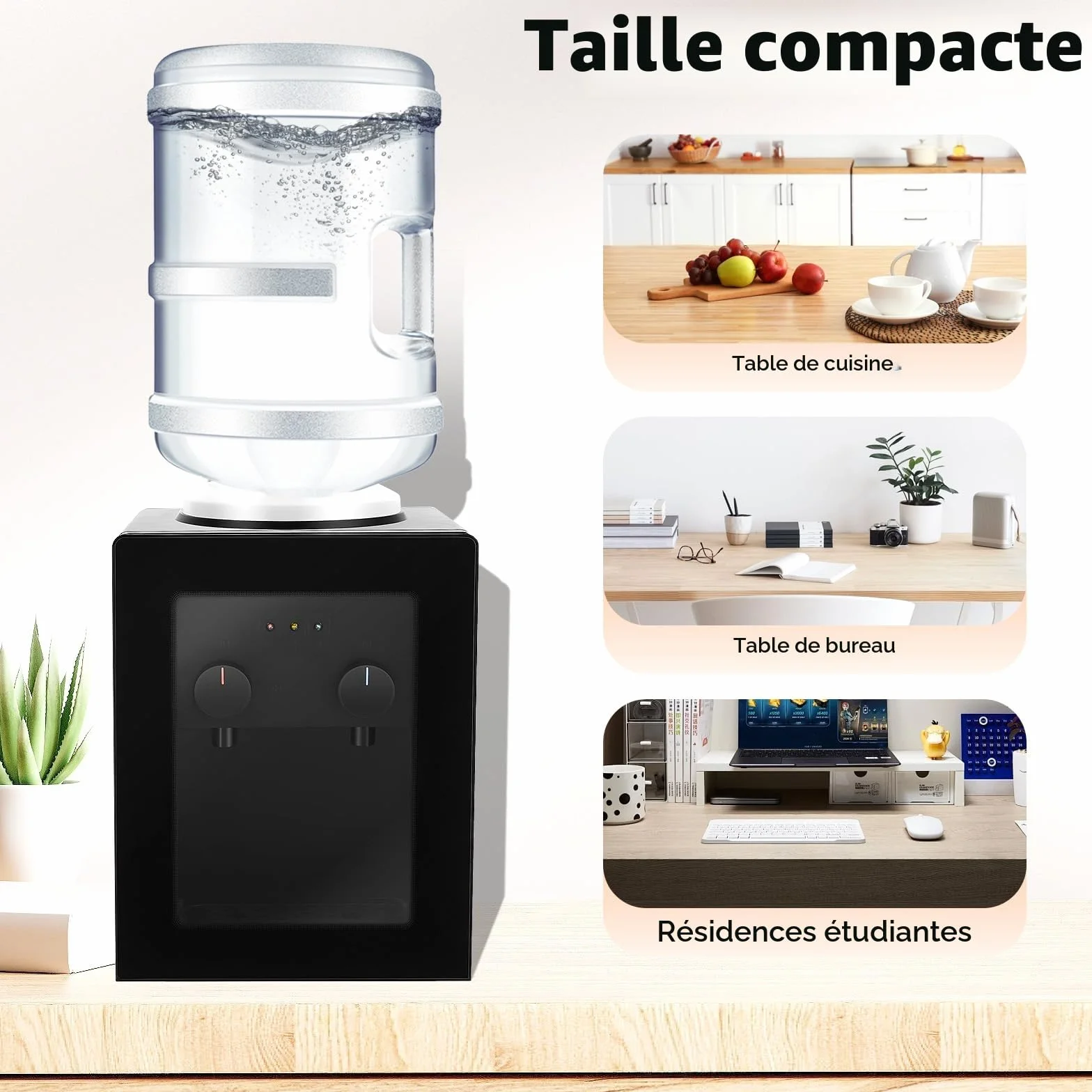 Fontaine à Eau Chaude et Froide Distributeur Eau électrique 550 W 3,5 l 10 l 18 l pour Bureau