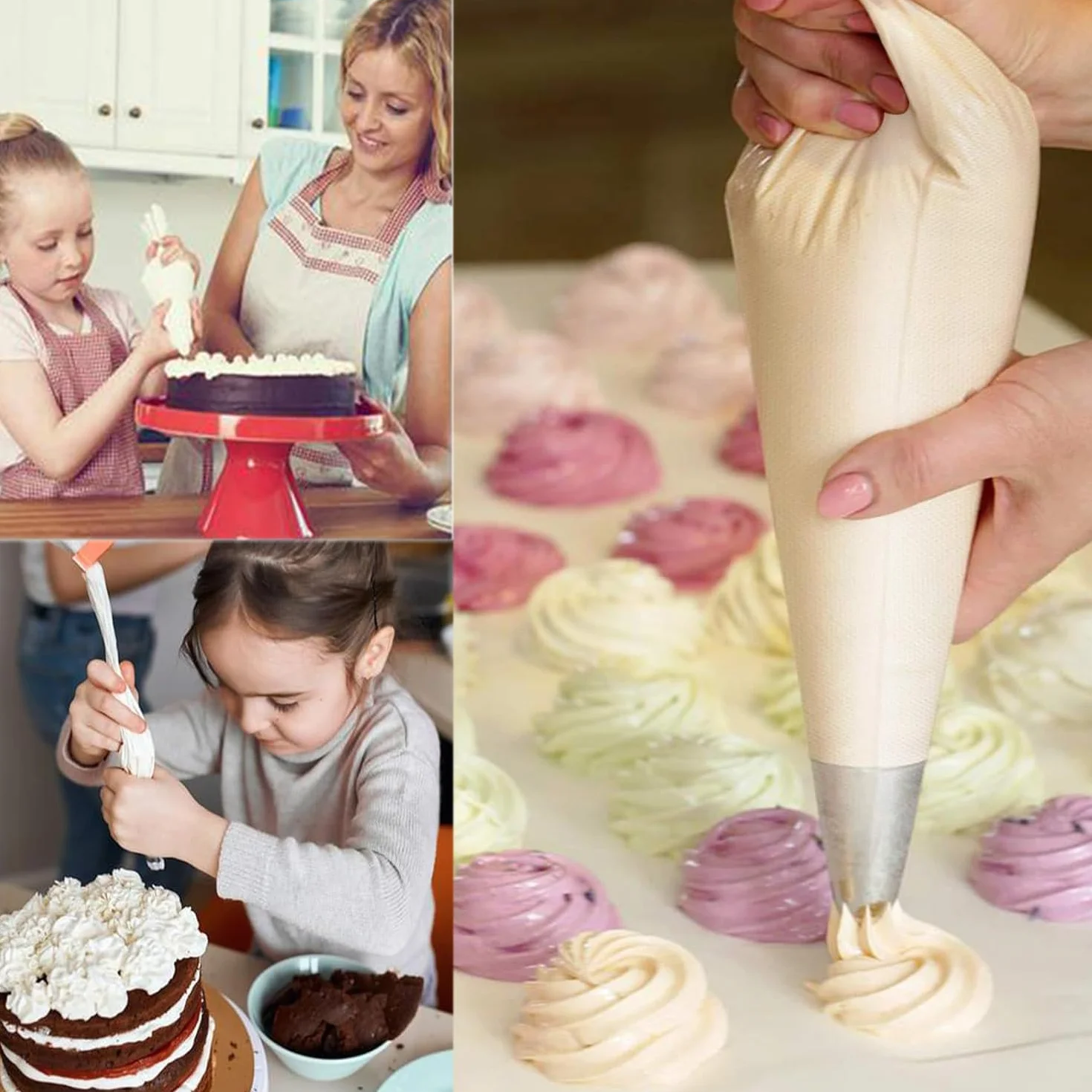 Poches à Douille Jetables Professionnelles pour Pâtisserie - Lot de 100