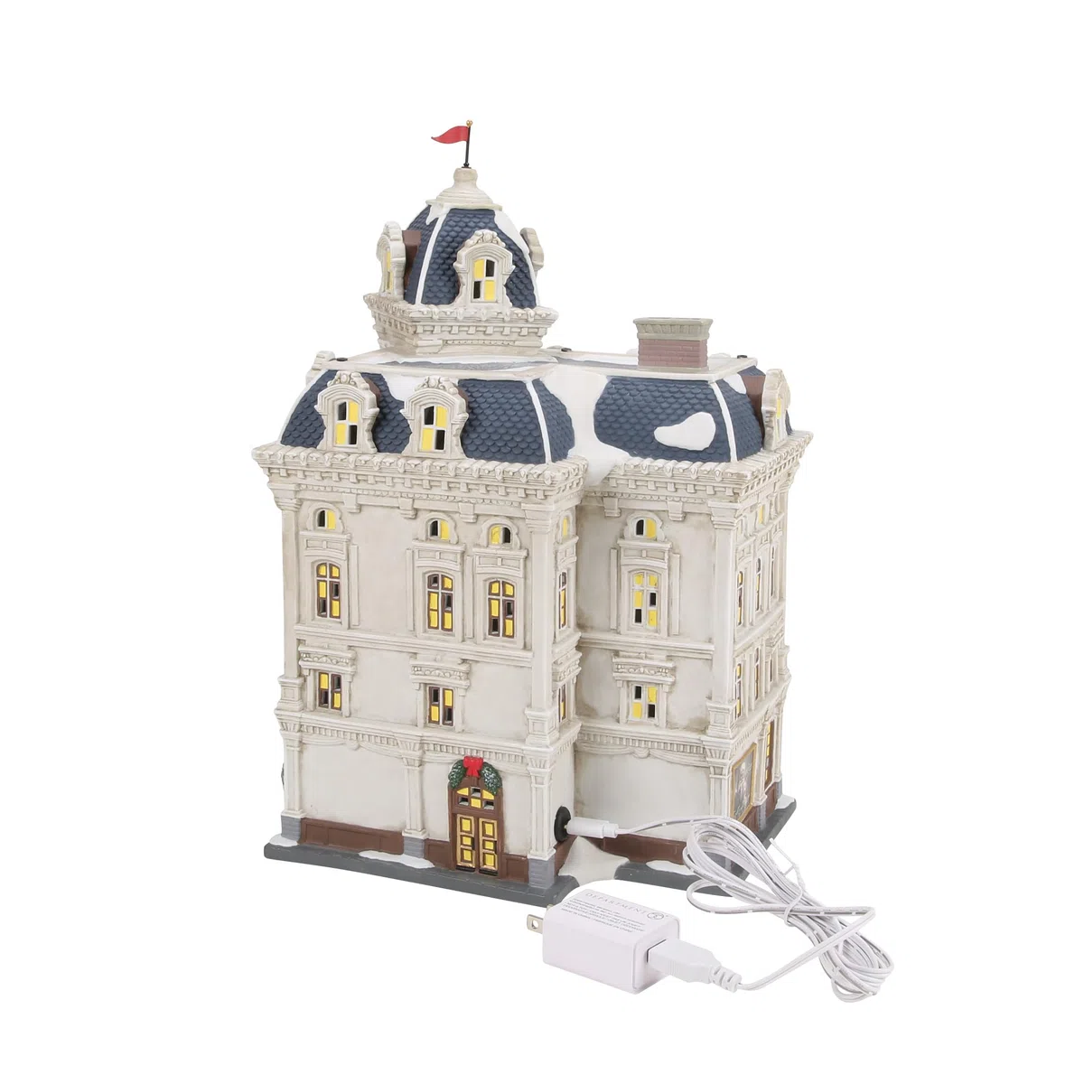 Department 56 Christmas in The City Village The Wescot Bâtiment Lumineux Multicolore 32,5 cm