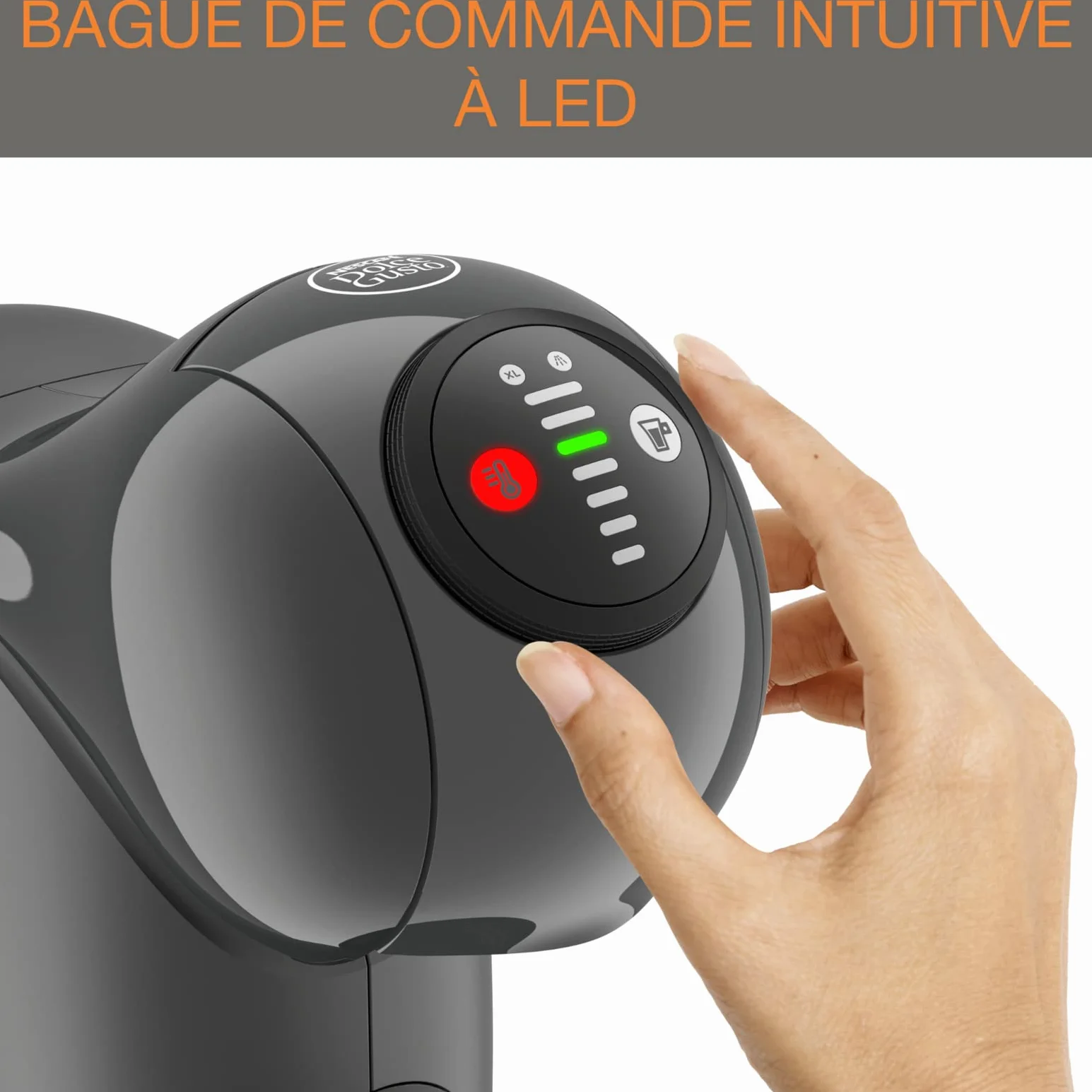 Krups Genio S KP243B10 Nescafé Dolce Gusto Machine à café dosettes multi-boissons, 0,8 L, Arrêt automatique