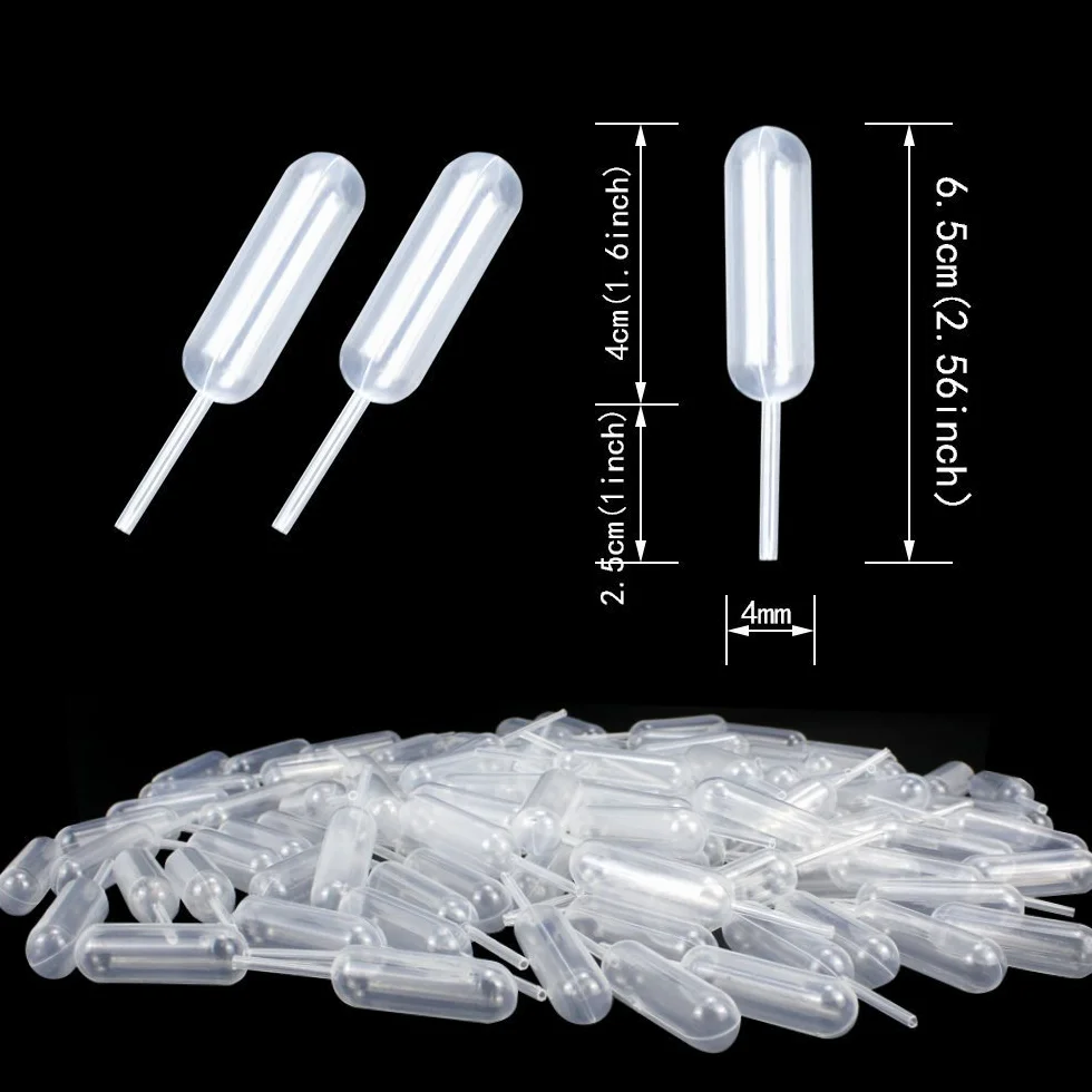 Lot de 120 pipettes de transfert en plastique 4 ml pour cupcake chocolat fraises