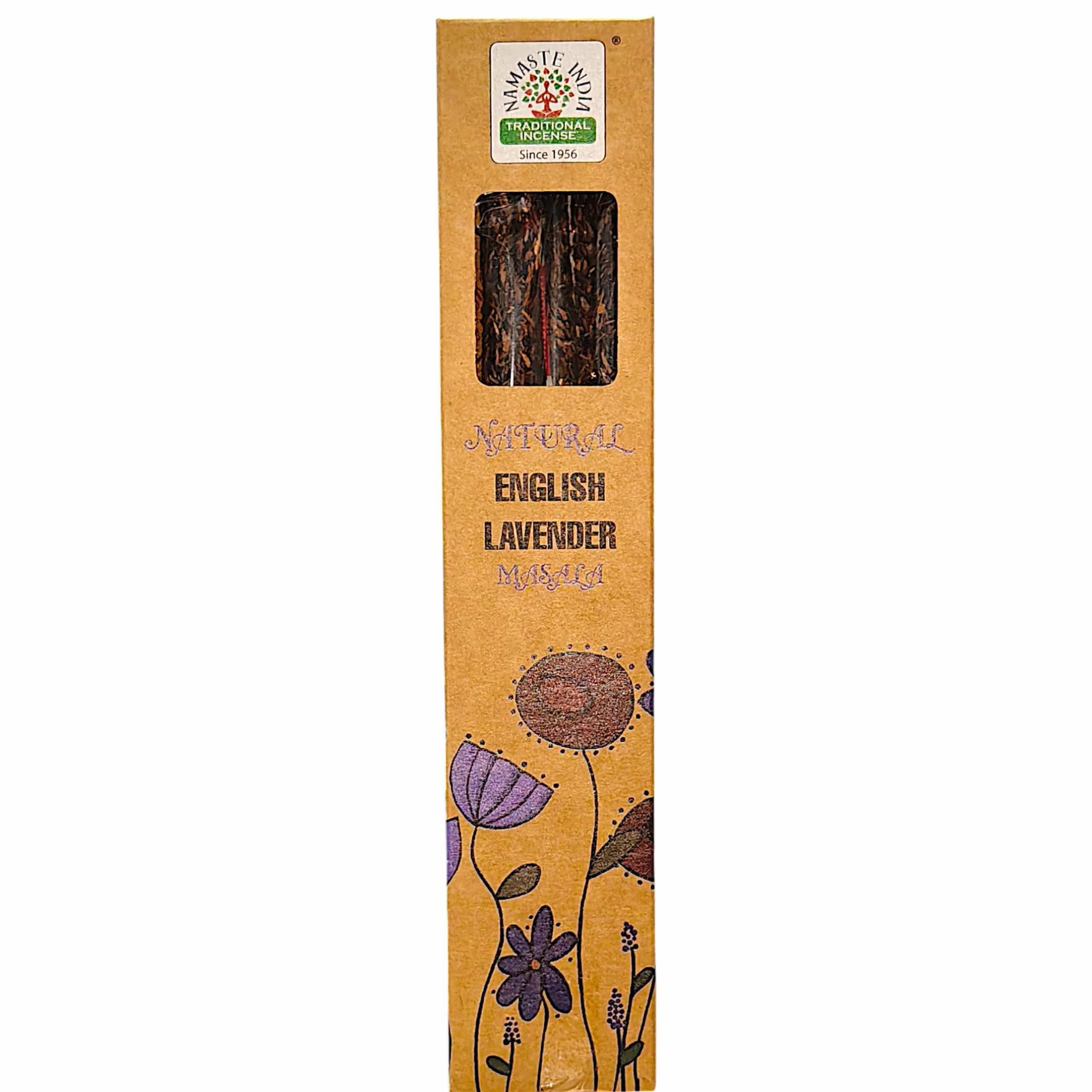 Encens Naturel English Lavanda Bio 600g Grande Boîte 12 Étuis 50g