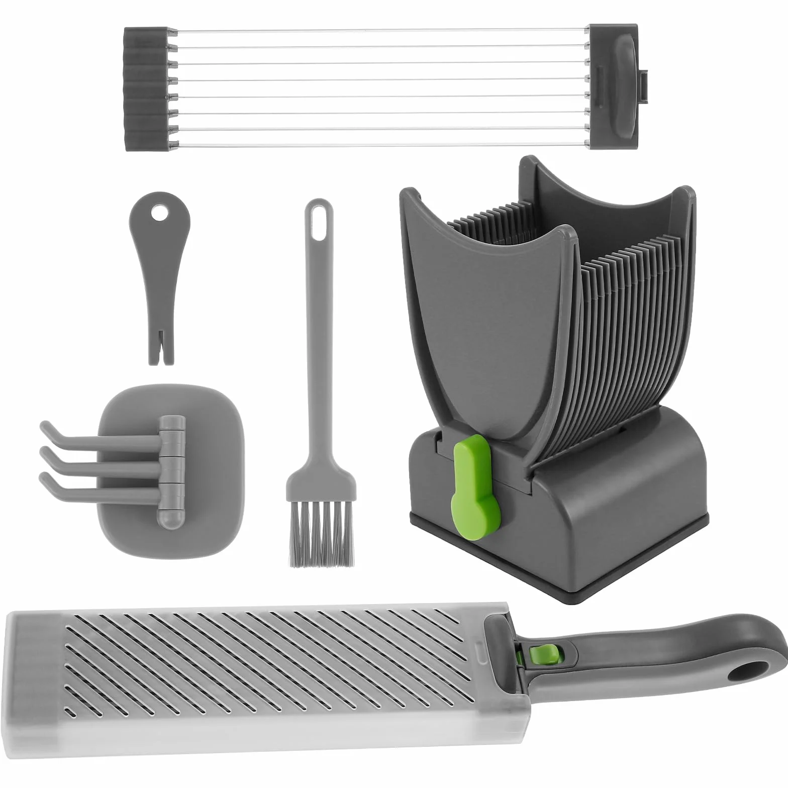 Trancheuse à Viande Acier Inoxydable 2-4 mm Réglable Coupe-Viande Manuel