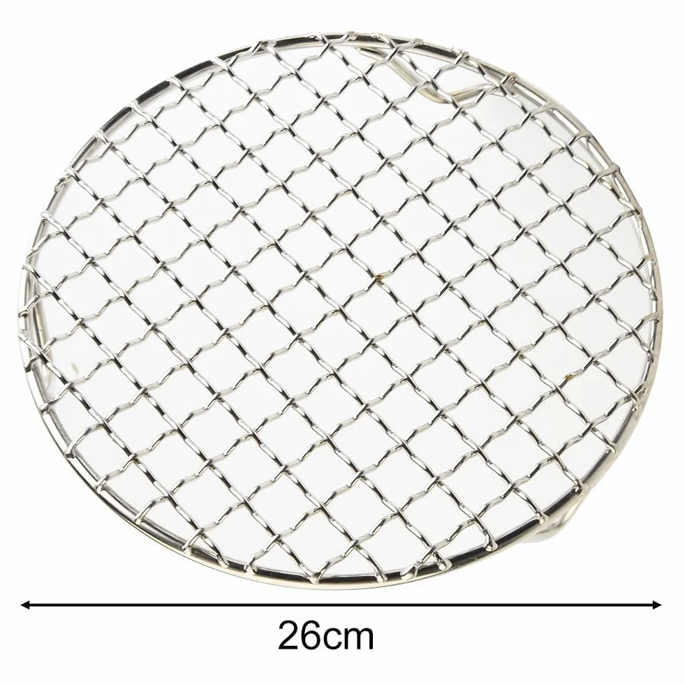 Grille de refroidissement ronde acier inoxydable 201 13-35 cm pour cuisson vapeur barbecue friteuse air 26 cm