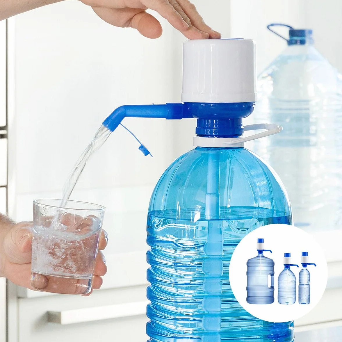 InnovaGoods Distributeur d'eau Manuel Watler XL, sans BPA, Robinet Anti-Goutte, 2,5-10L, Polypropylène