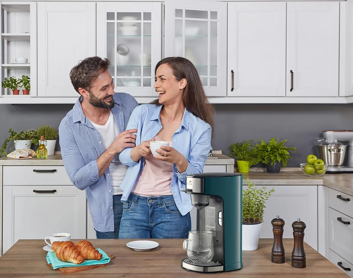 Machine à thé Tea Time SENYA, théière électrique 1415 W avec infuseur amovible