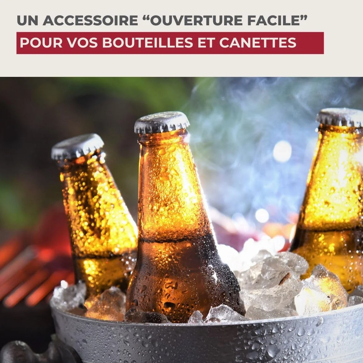 Fackelmann Ouvre bouteille 4 en 1, décapsuleur, ouvre boîte, ouvre bocal, Plastique, Noir, 14,5 x 4,5 x 2,5 cm