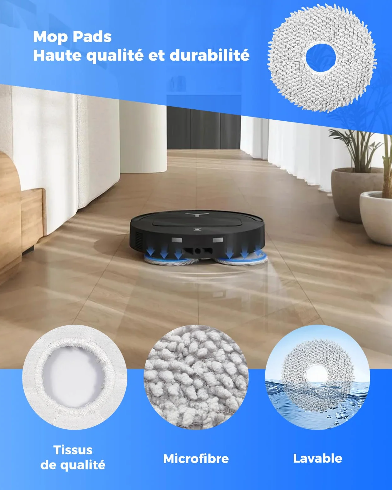 Accessoire Ecovacs Deebot T50 PRO OMNI Gen2 Aspirateur Brosse Principale Brosses Latérales Lingettes Filtres Sacs