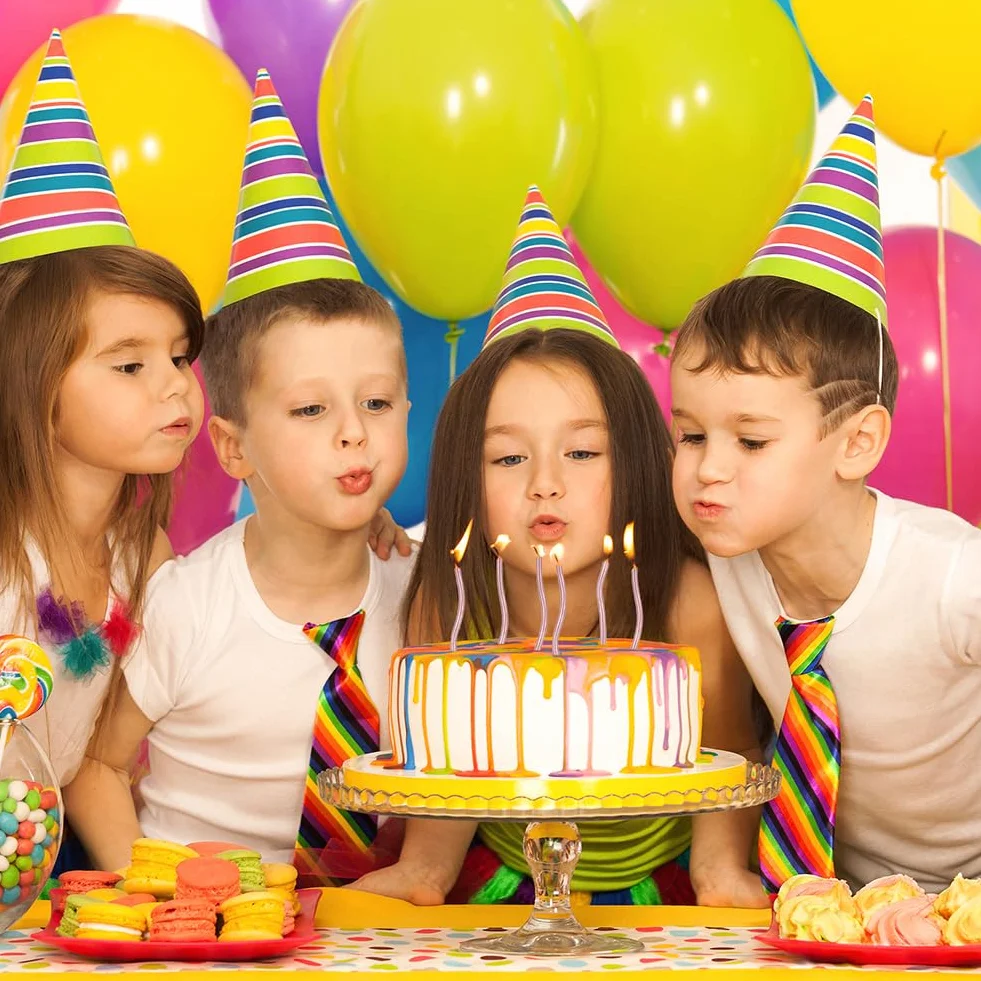 Bougies d'anniversaire Torsadées 24 Pièces Or Rose avec Supports pour Gâteau