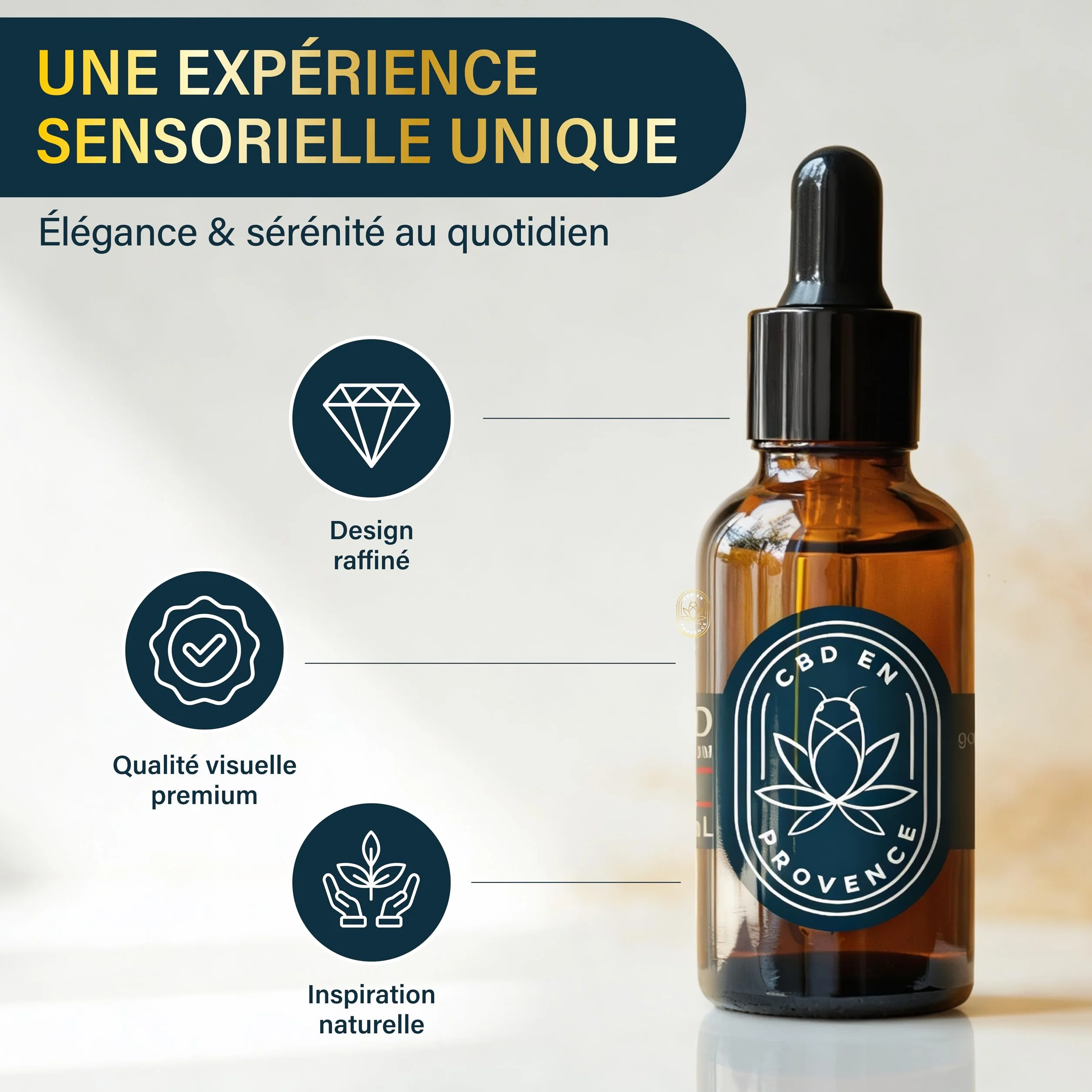 Huile Premium 20% Pressée à Froid 10ml Fabriqué en France