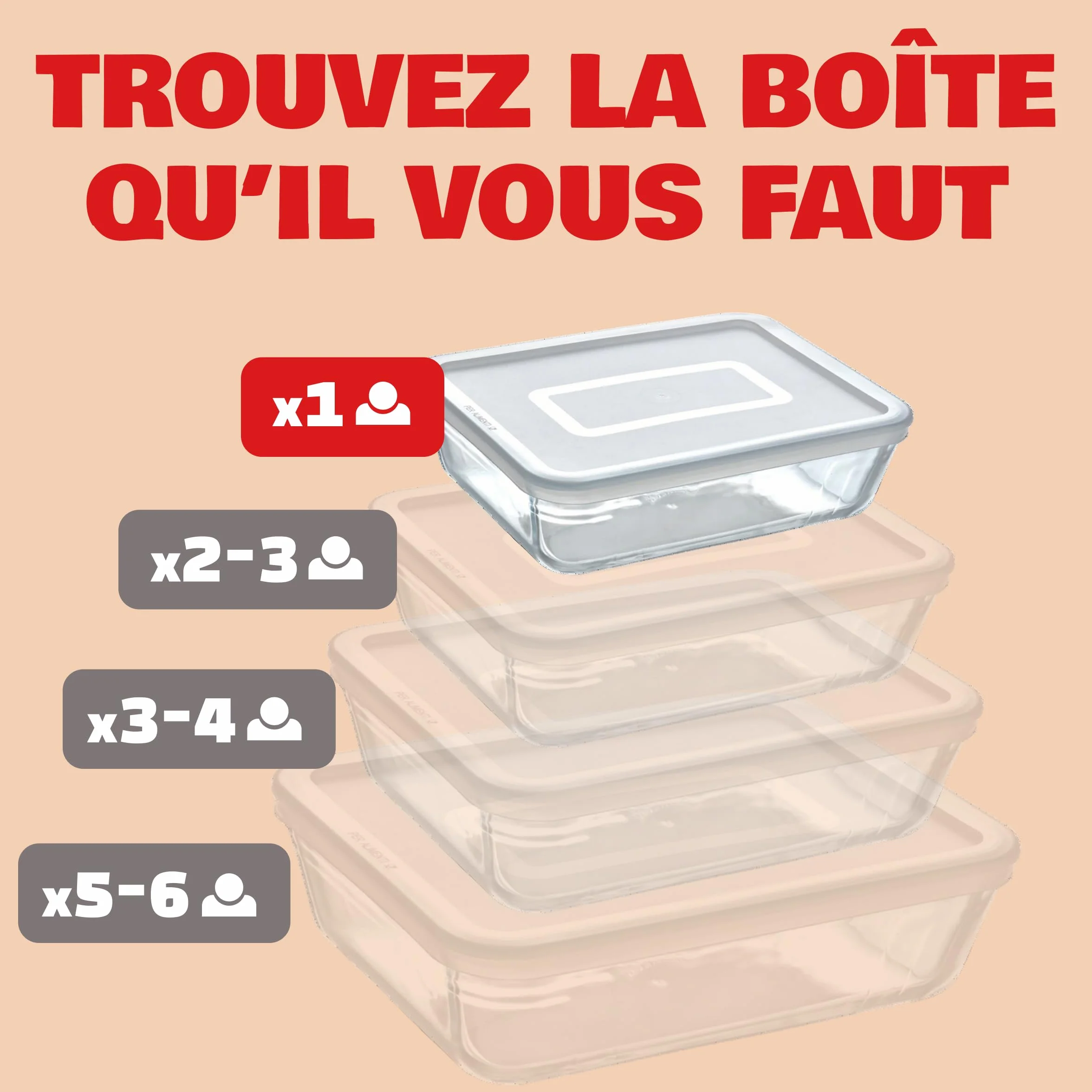 Pyrex Boîte de Conservation Rectangulaire 19x14 cm Verre borosilicate Plat à Four