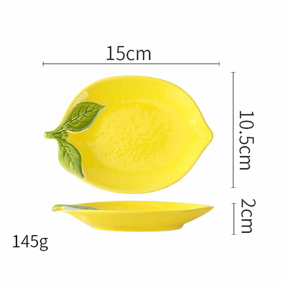 Repose-cuillère en céramique en forme de citron pour comptoir de cuisine