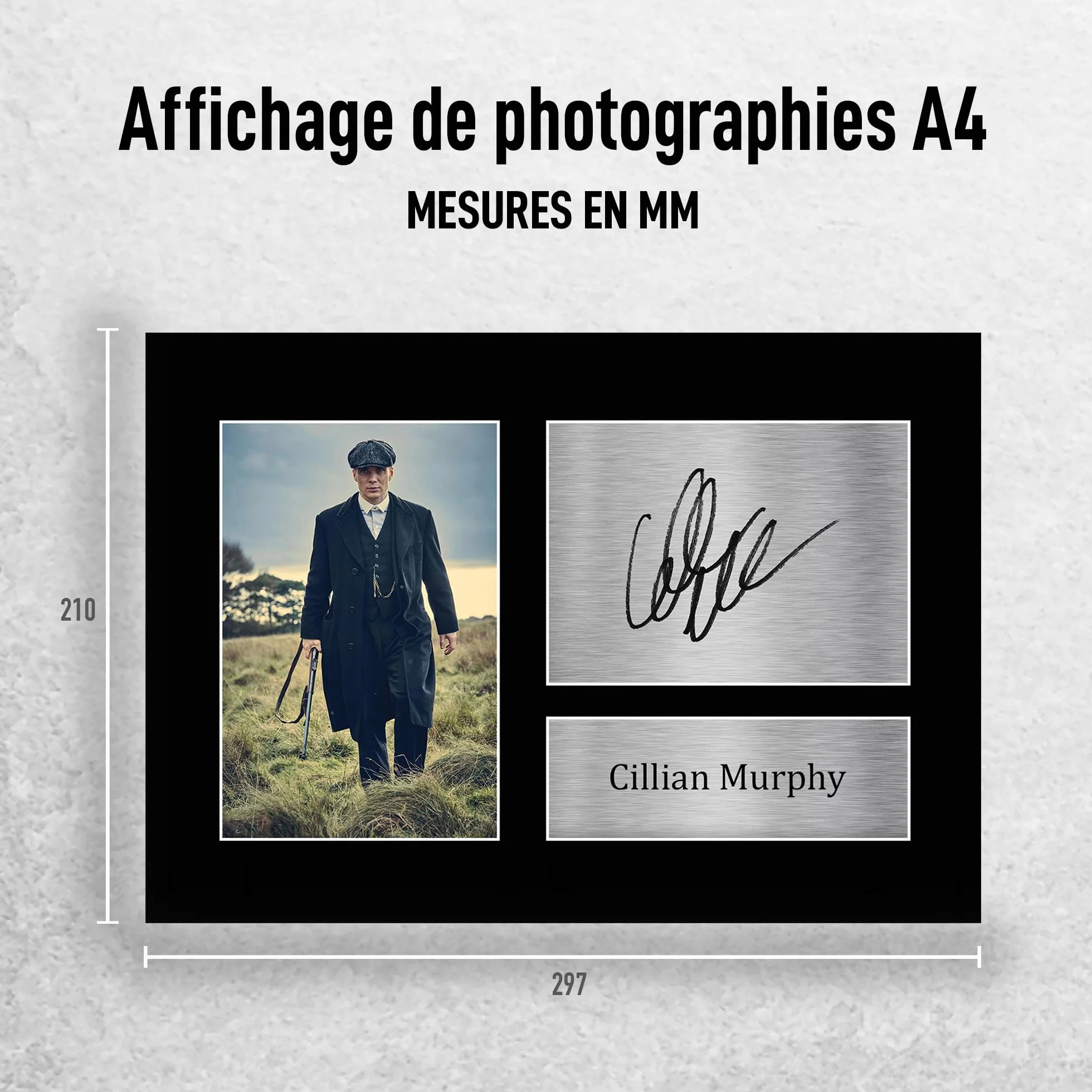 A4 Cillian Murphy Peaky Blinders Imprimé Signé Autographe Photo