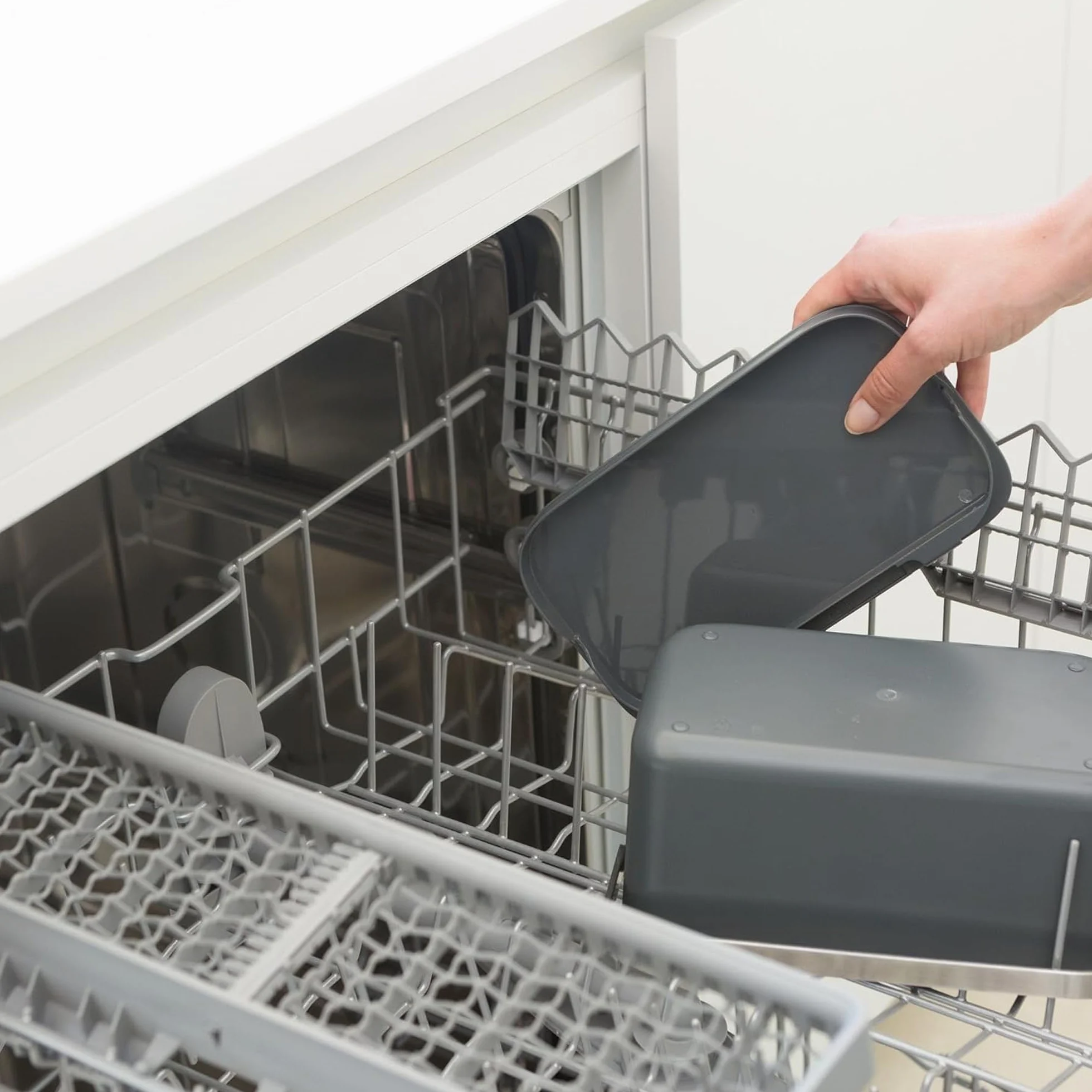 Brabantia Bac à déchets Portable Plastique Gris Foncé 12.7 x 22.1 x 10.7 cm