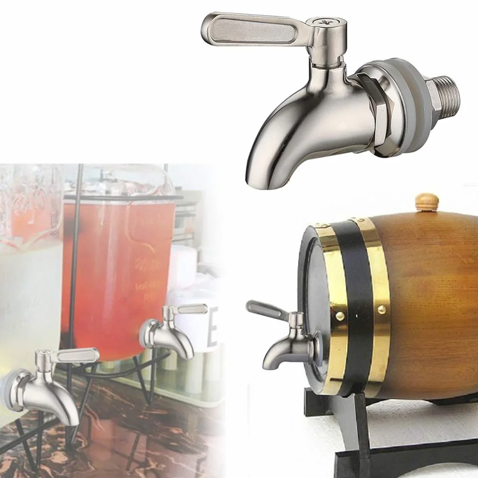 Distributeur de Boissons en Acier Inoxydable Robinet Remplacement pour Homebrew Fermenter Vin Bière