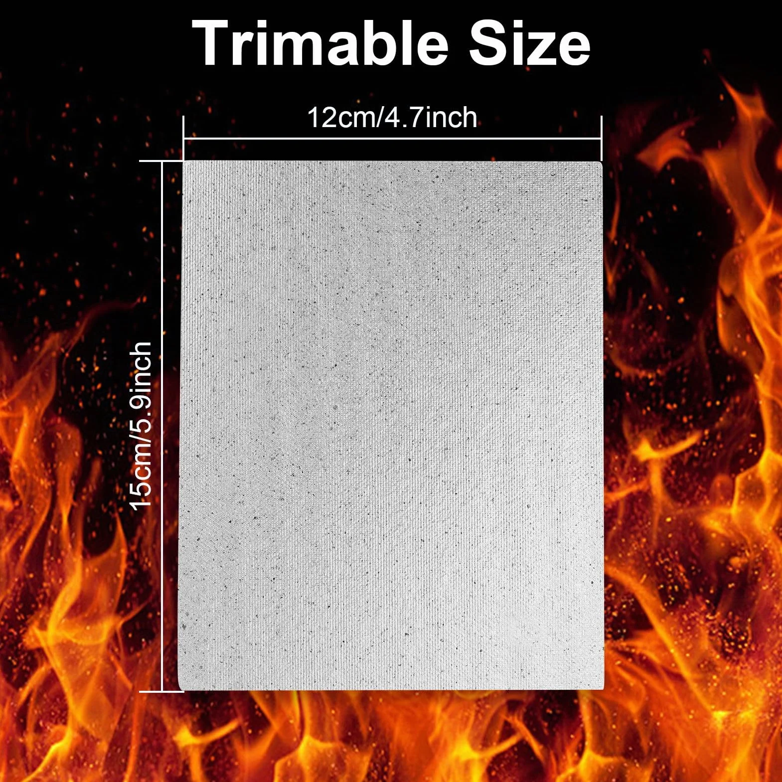 Plaque Mica pour Micro-Ondes 15x12cm Universelle Isolation Thermique Remplacement