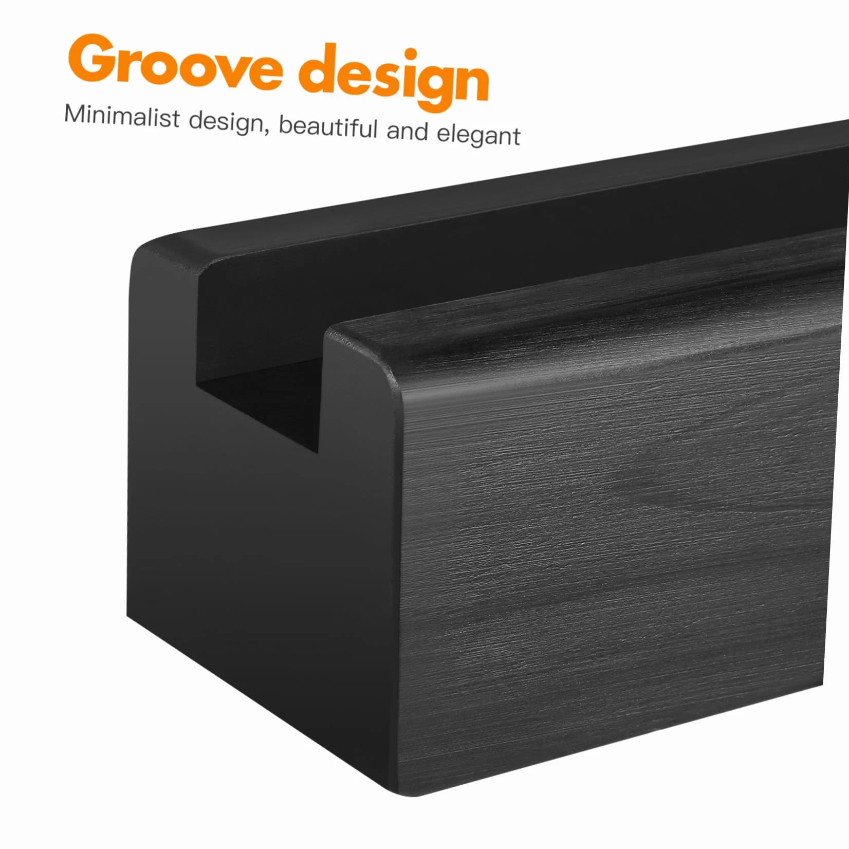 Support De Miroir En Bois Massif Antidérapant 9.84x2.95x2.68in Base De Miroir Sol Multi-Usage