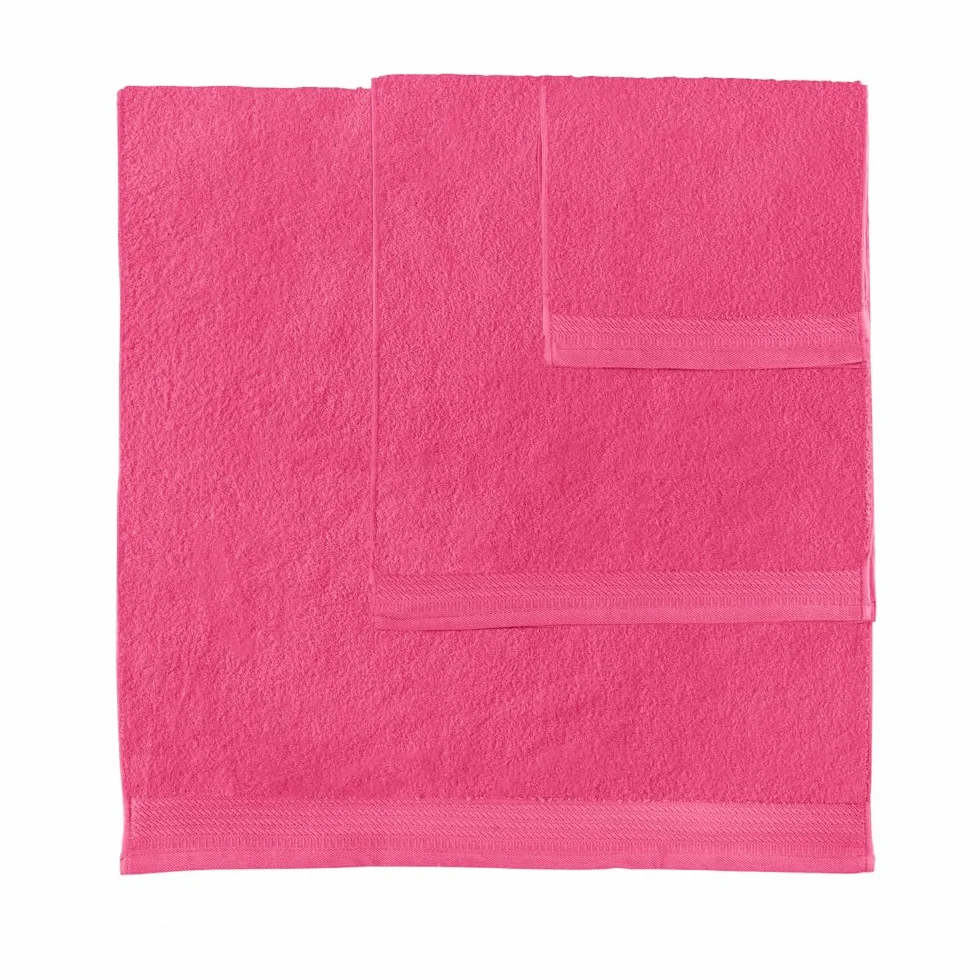 Grandes Serviettes de Bain 70x140 cm 100% Coton 600 Grammes Fraise