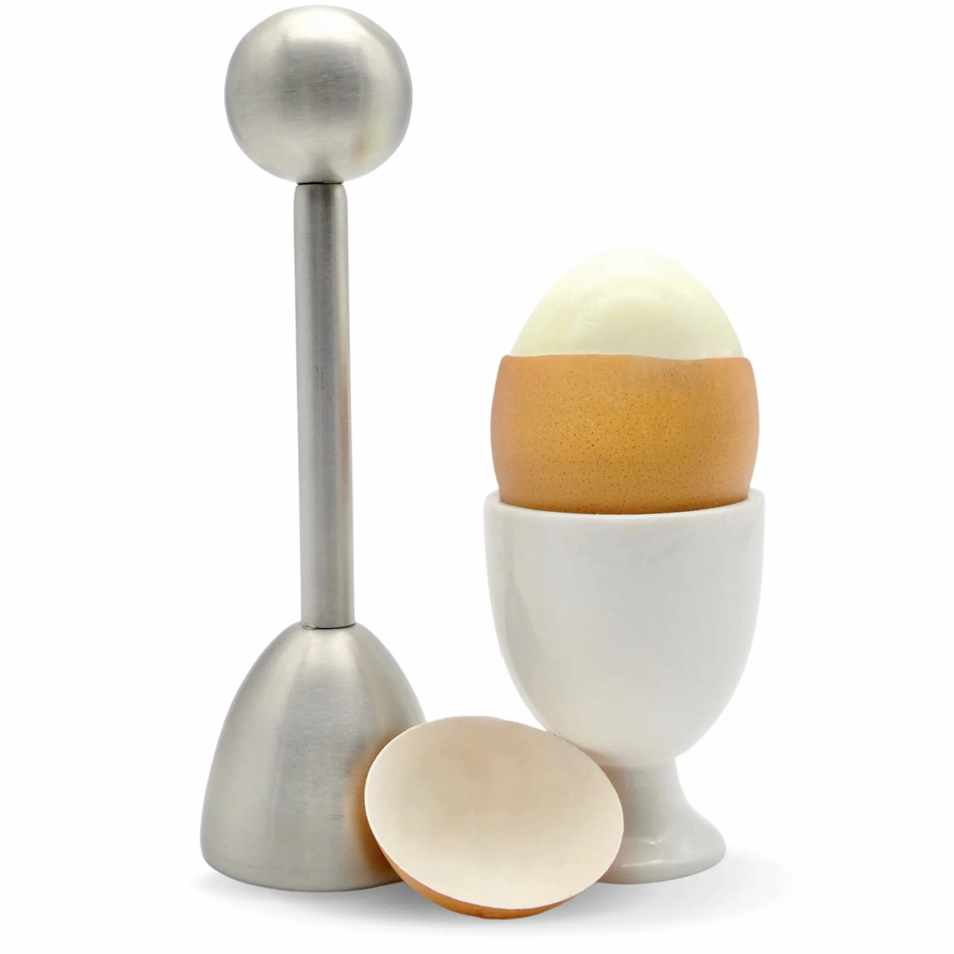 Coupe Oeuf en Acier Inoxydable, Coupe Oeuf à la Coque, Toque Oeuf