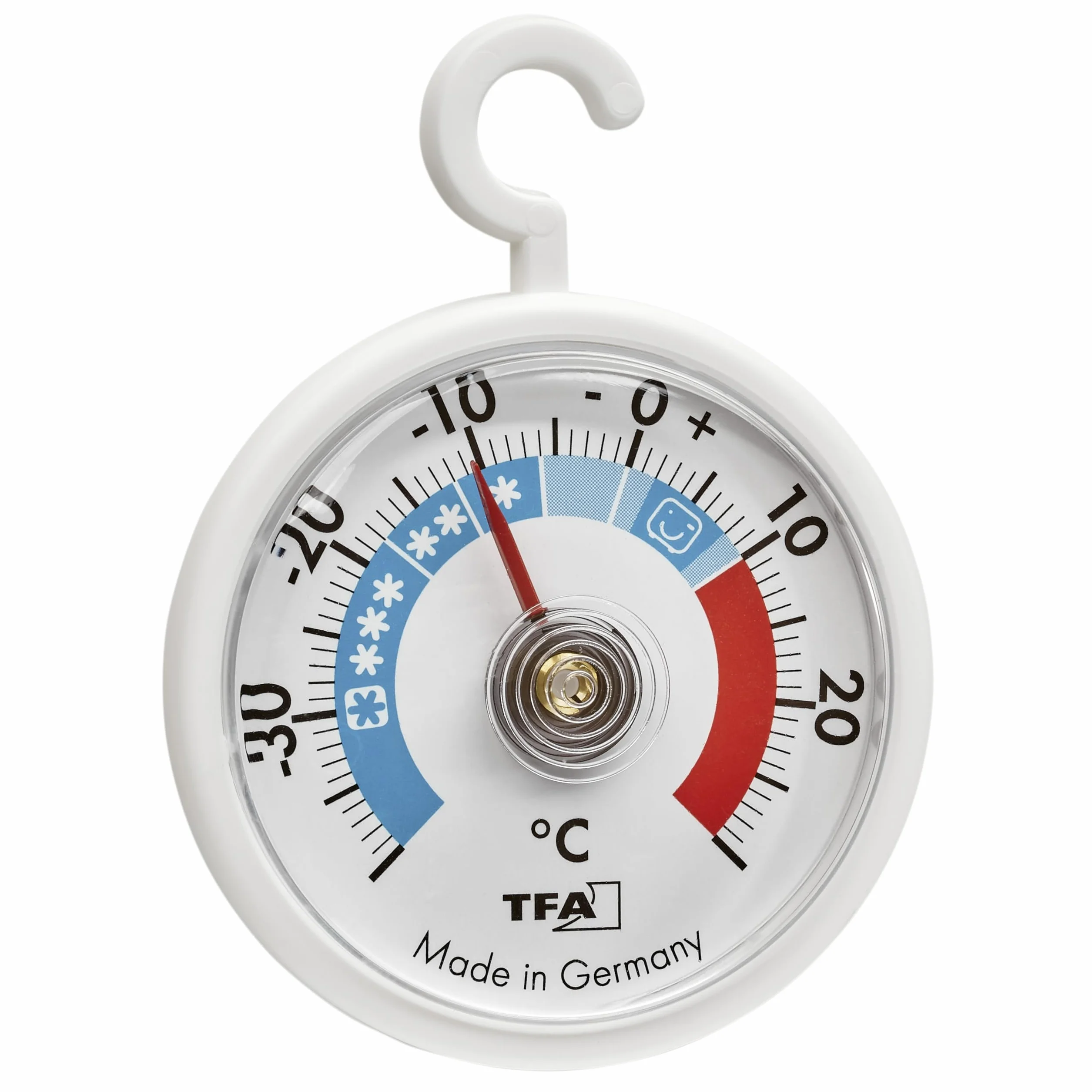 TFA Dostmann thermomètres de refroidissement analogiques avec crochets, 95.1036, pour réfrigérateur, congélateur, blanc