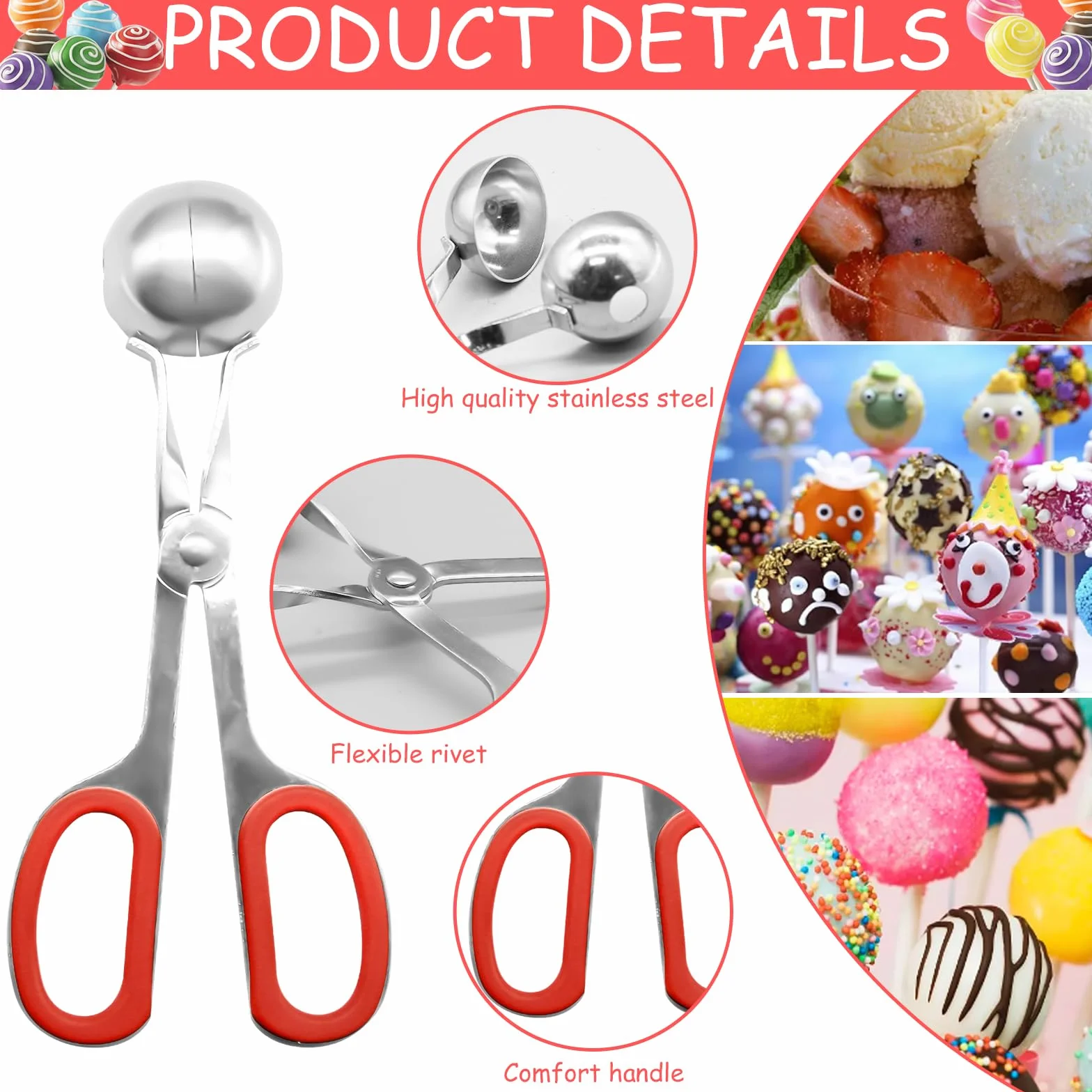 Cake Pop Treat Bag bâtonnets et emballages Cake Pop, 100 bâtonnets sucettes papier, sacs Cake Pop, attaches dorées, cuillère à Cake Pop fabrication bonbons