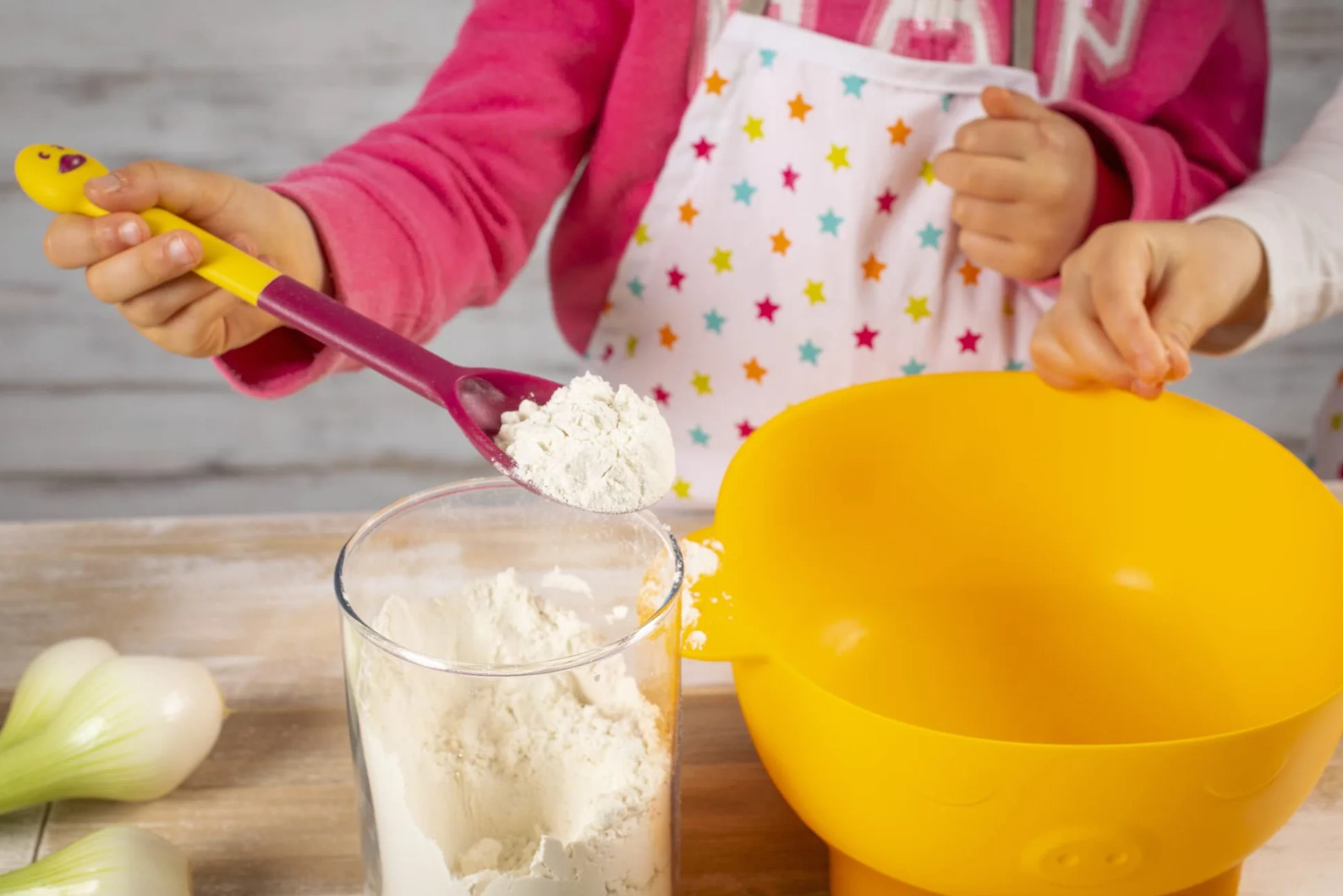KUHN RIKON Kinderkitchen Kit de mélange 3 pièces Jaune Rouge Bleu