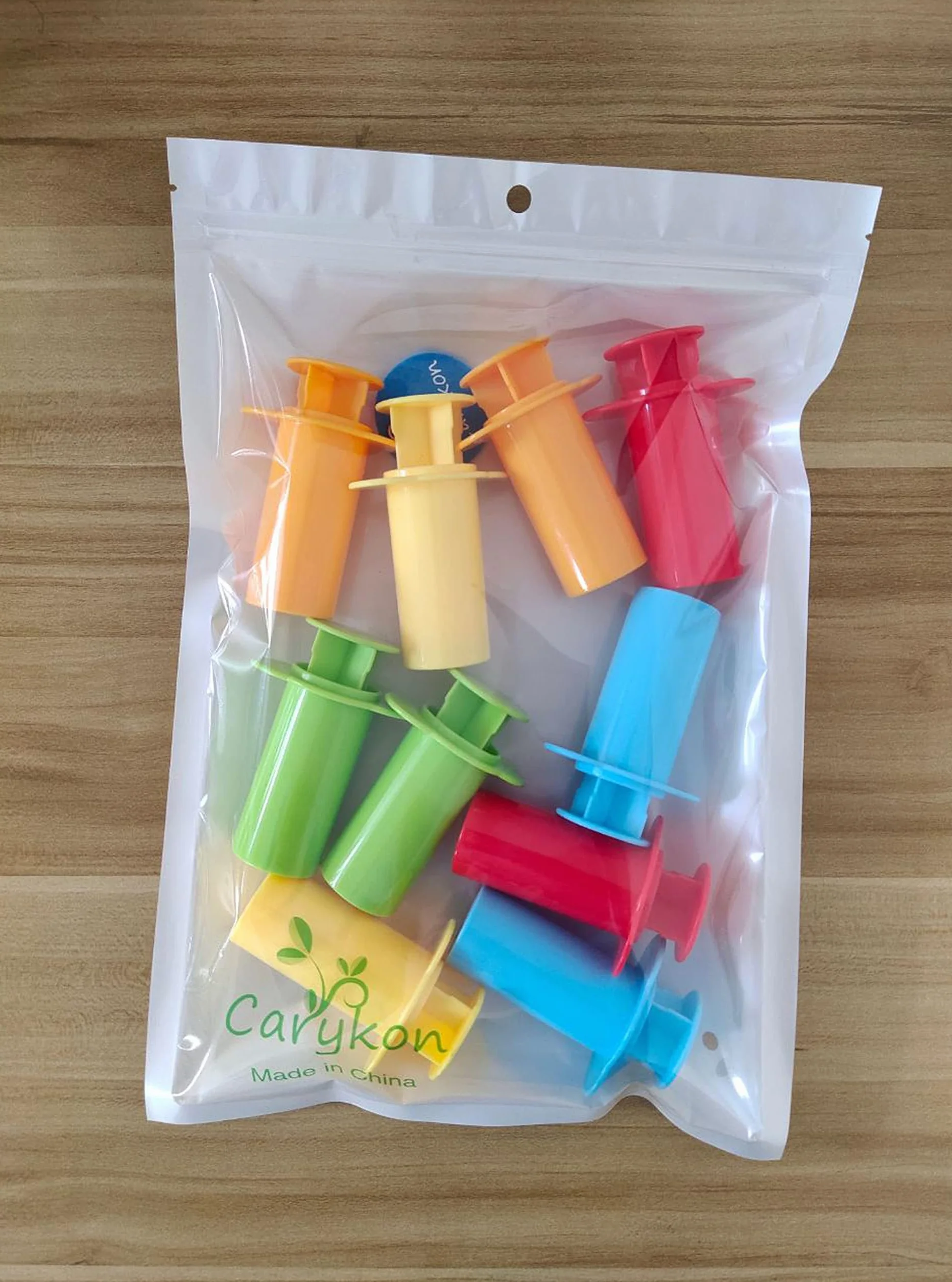 Lot de 10 extrudeuses à pâte - 5 motifs