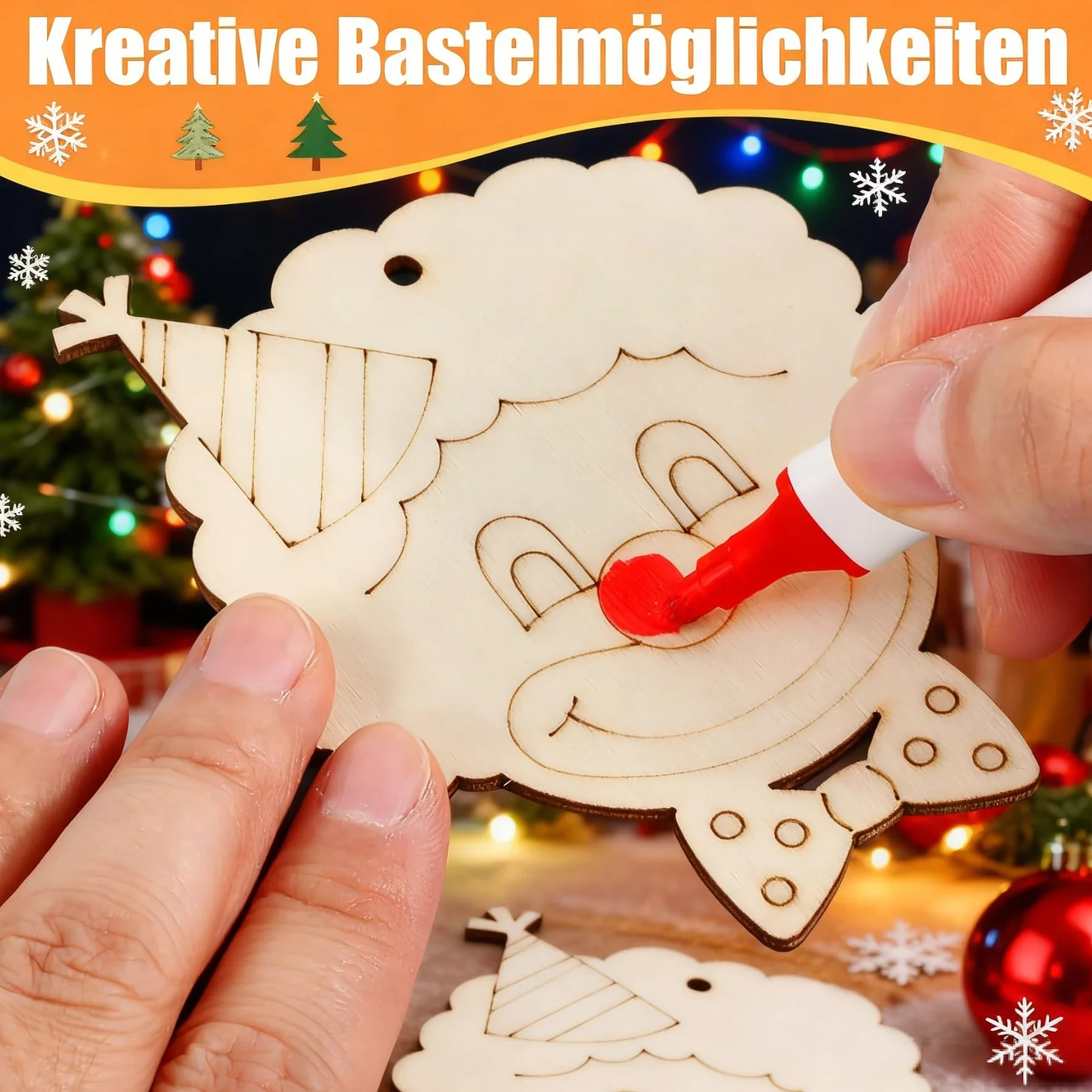 Ensemble de Bricolage Clown 12 Pièces Décoration Faite à la Main Thème Cirque Kit Pâques Enfant Activité Manuelle