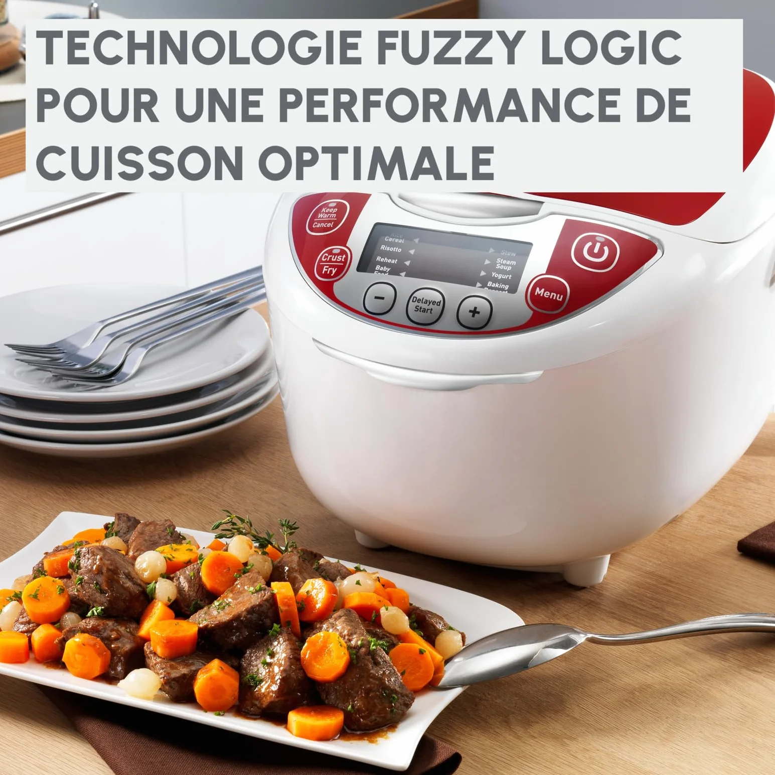 Moulinex Multicuiseur 5 L 750 W 12 programmes Cuisson vapeur Cuve antiadhésive amovible