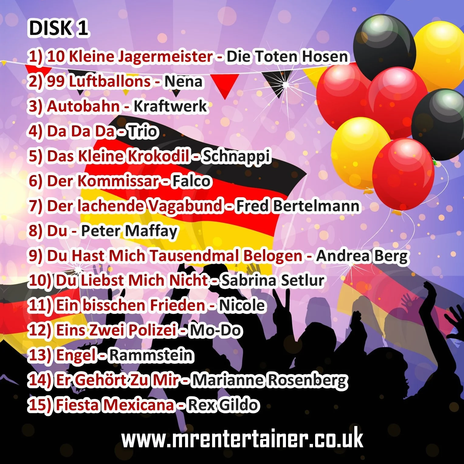 Mr Entertainer DEUTSCHE G. Die 30 Besten Songs German