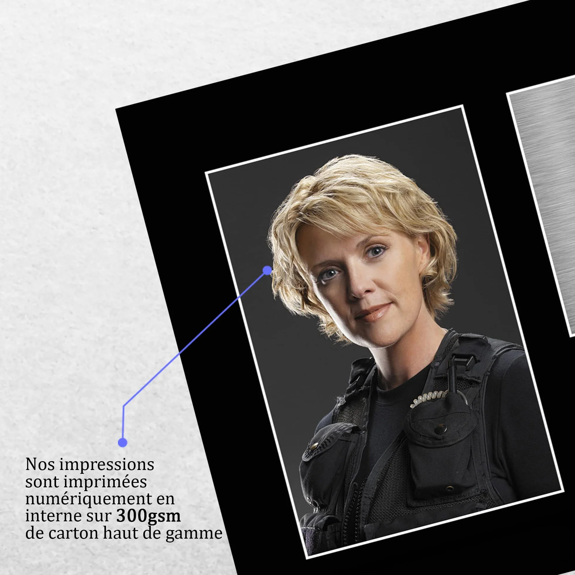Amanda Tapping Autographe Photo A4 Stargate SG-1 Signé Cadeaux