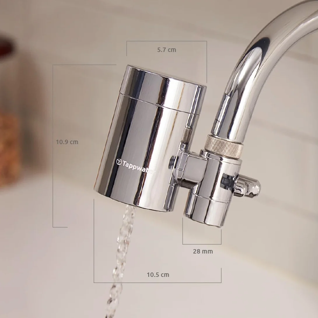 Tappwater EcoPro SMR Filtre eau robinet 6 étapes Purificateur eau technologie exclusive Pack annuel