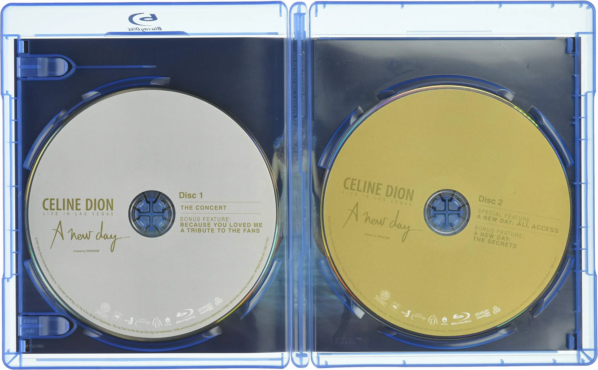 Céline Dion Live in Las Vegas A New Day Blu-Ray Import