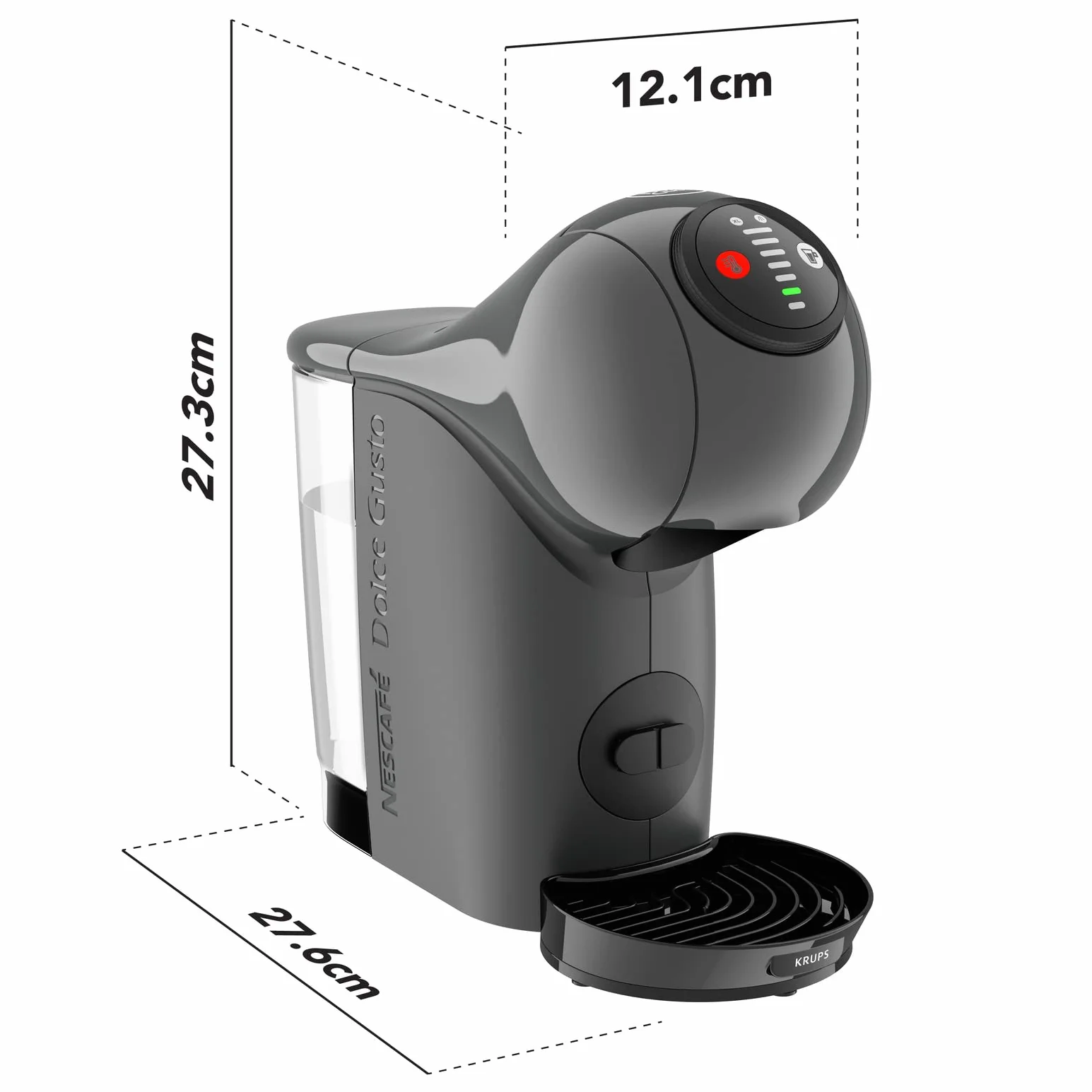 Krups Genio S KP243B10 Nescafé Dolce Gusto Machine à café dosettes multi-boissons, 0,8 L, Arrêt automatique