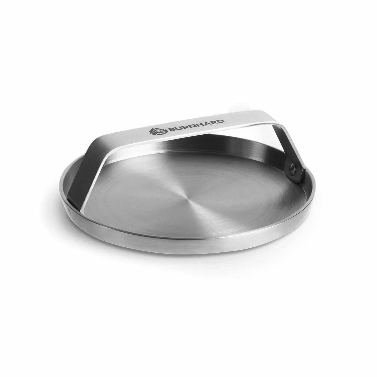 BURNHARD Kit pour Burgers 6 pièces, Moule à Steak antiadhésif, Presse à Burger, Cloches INOX