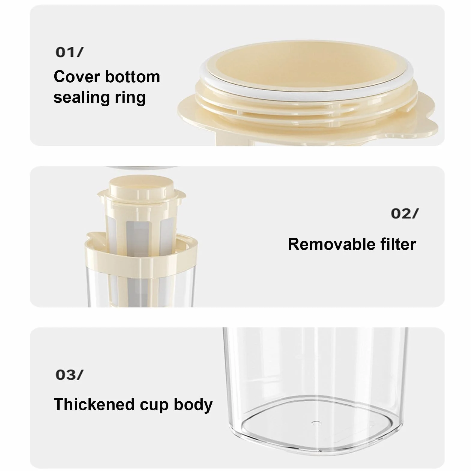 Générique Cold Brew Coffee Maker Acier Inoxydable Filtre 350 Mailles Thé Glacé