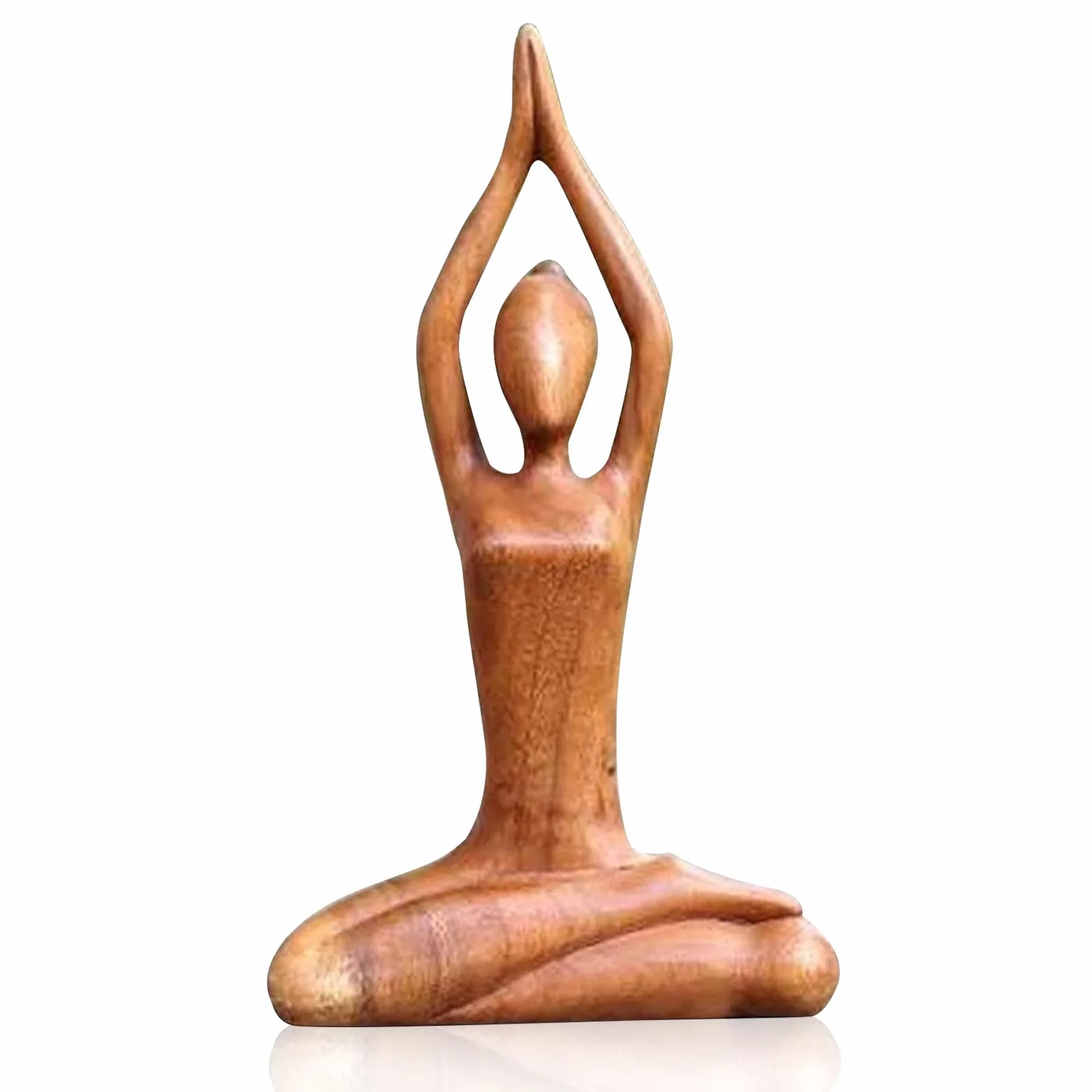 Sculpture de Femme Yoga en Polyrésine - Statue Moderne Décoration Table Jardin Méditation Abstraite