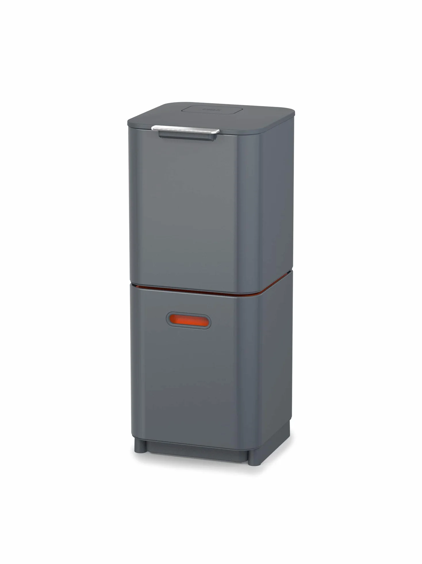 Joseph Joseph Totem Poubelle de cuisine 40L tri recyclage avec bac à compost filtre charbon actif Graphite