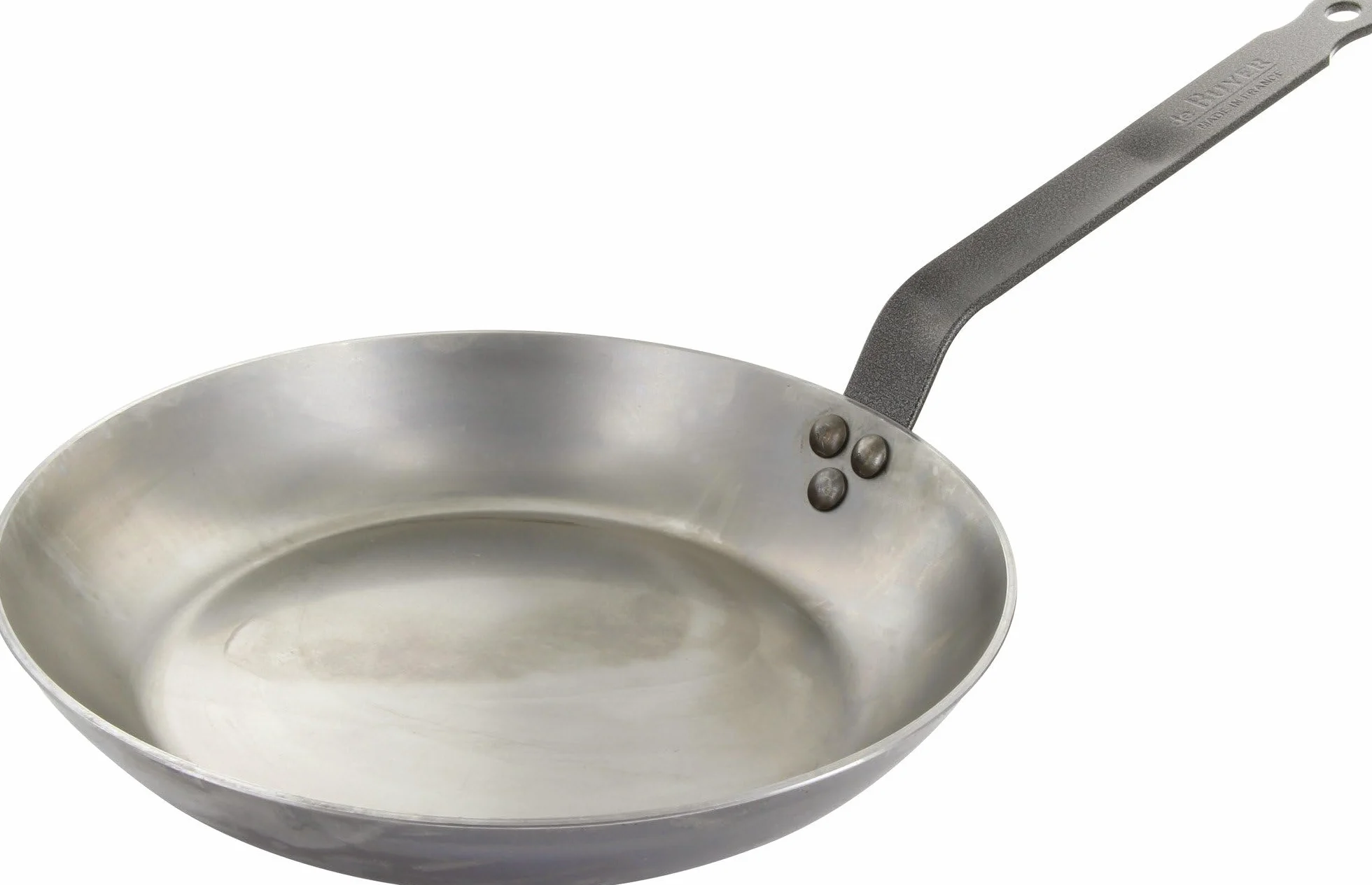 De Buyer Poêle à frire Coupe Lyonnaise acier CARBONE PLUS 28 cm Gris