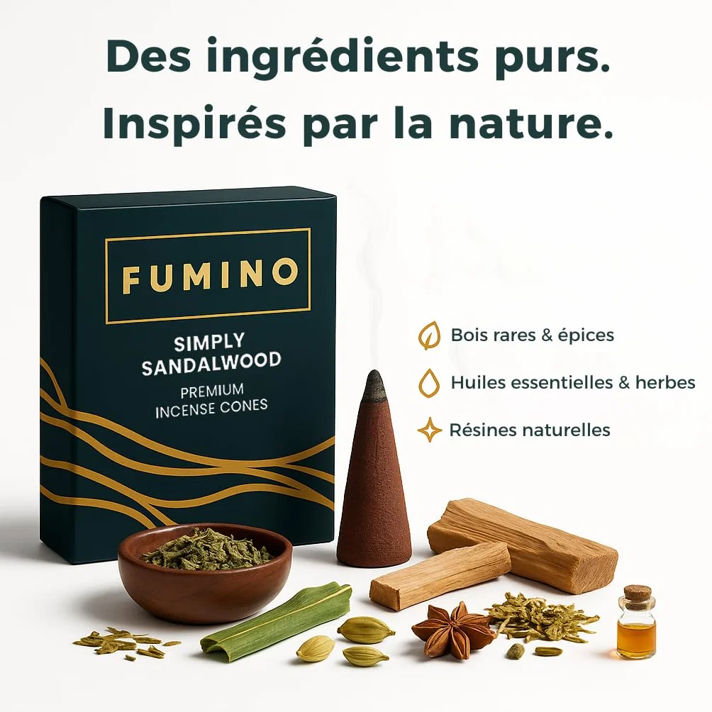 Fumino Encens Cone Naturels Faits Maison Lot 6 boîtes 90 cônes Masala Agarbatti Joss