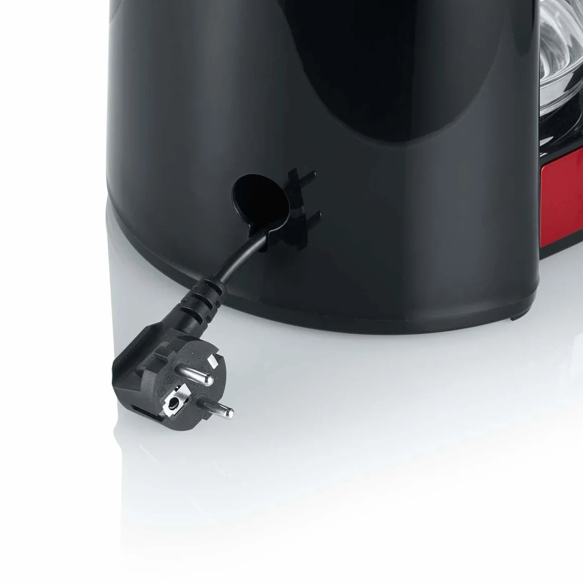 SEVERIN Cafetière Filtre 1000W 1,4L 10 tasses Porte-filtre amovible Anti-goutte Noir Rouge KA 4817