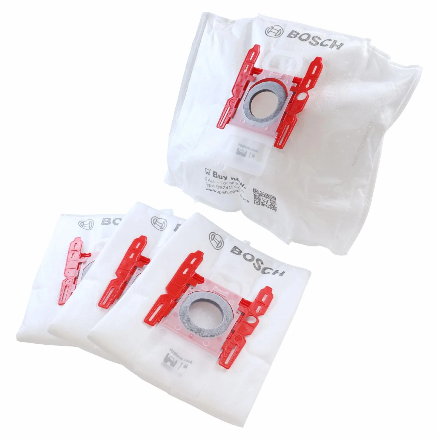 Bosch BBZ41FGALL Sacs Aspirateurs 5 L Blanc