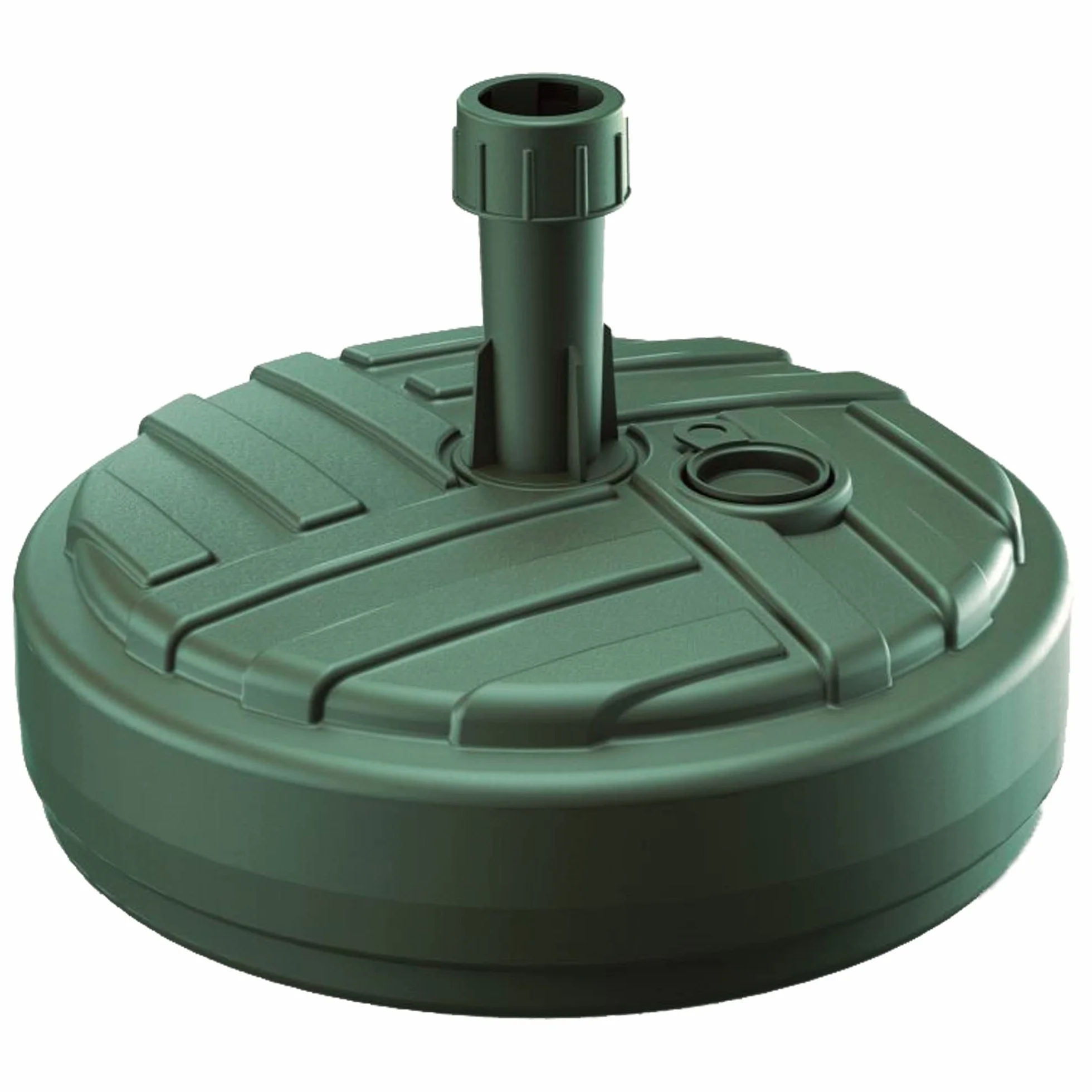 PROSPERPLAST Base de parasol polyéthylène rond Ø 39 x 13 cm vert