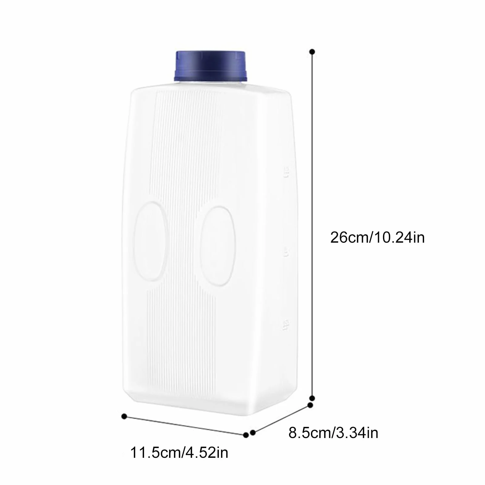 Bouteilles de jus en plastique transparent - Contenants de boissons réutilisables vides empilables