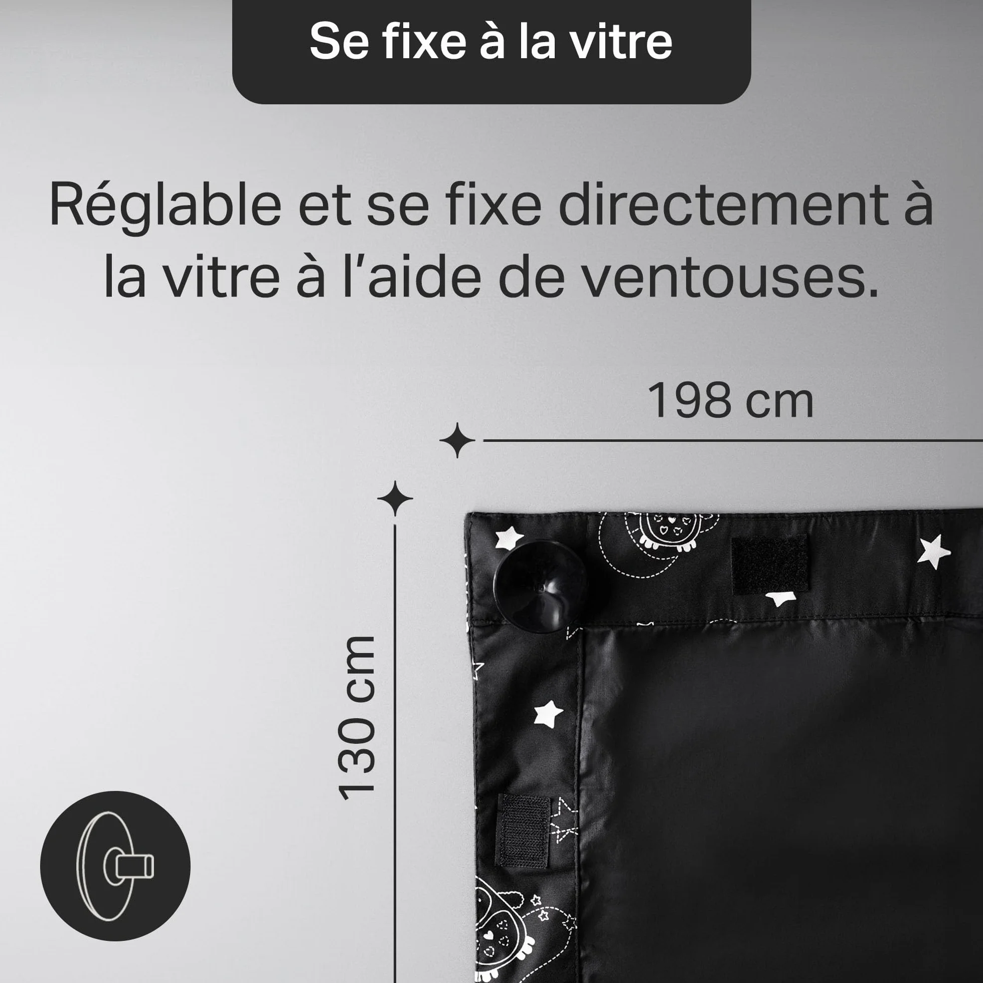 Tommee Tippee Rideau Occultant GRO-Anywhere Blind Ollie la Chouette, Portable, Léger, 130 x 198 cm