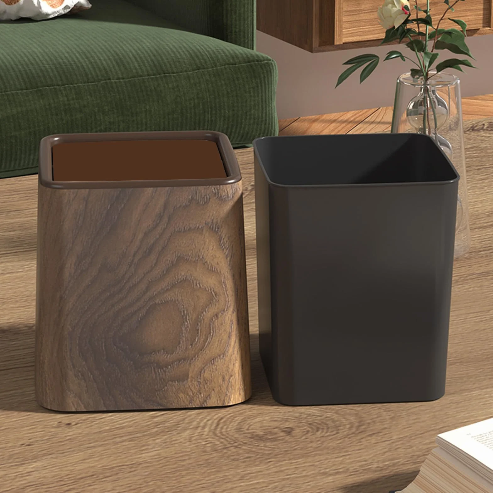 Poubelle de Bureau Table - Mini Corbeille Durable Forme Élégante Structure Solide pour Chambre Maison Salle Étude Cuisine