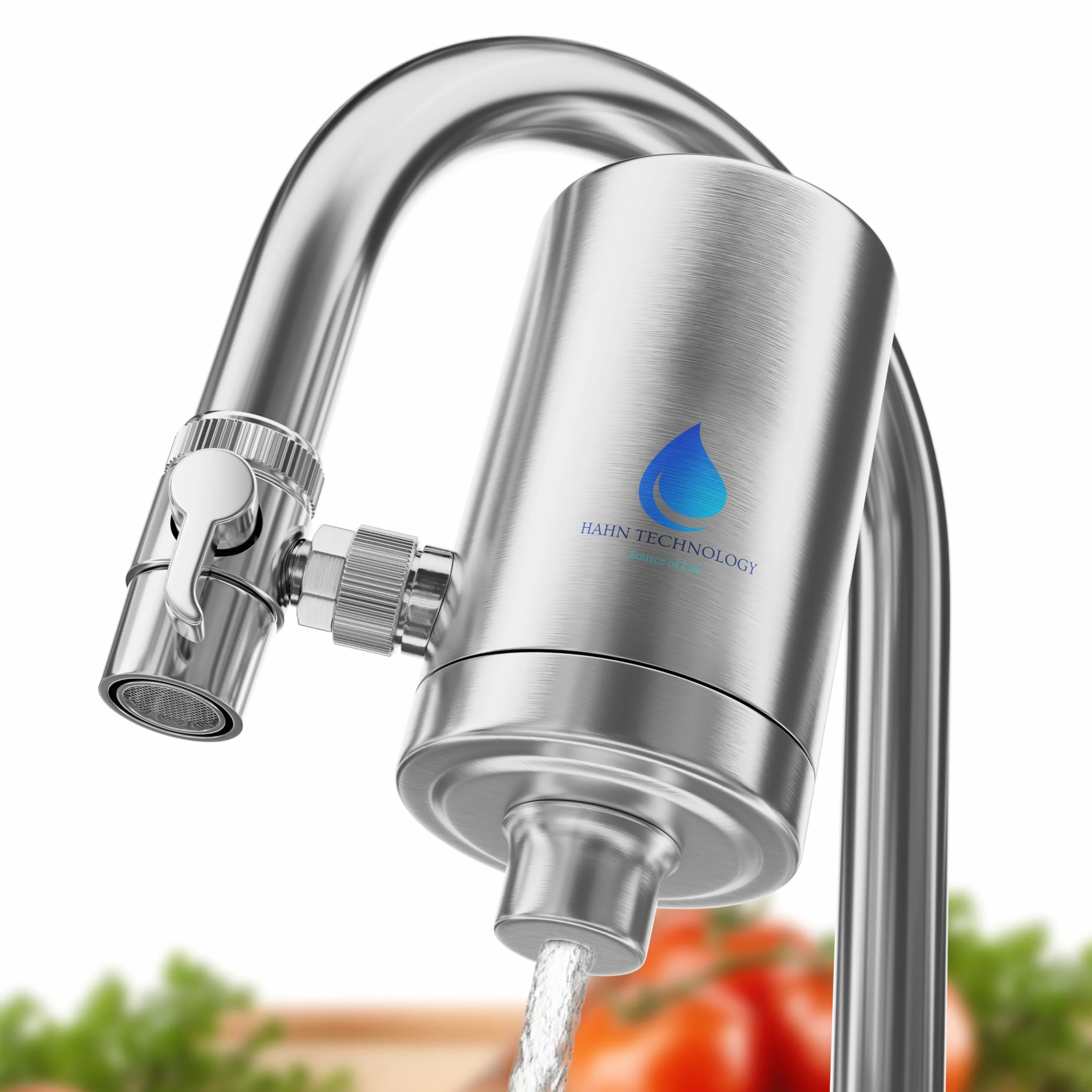 Filtre à eau pour robinet acier inoxydable cartouche charbon actif Plus élimine chlore microplastiques
