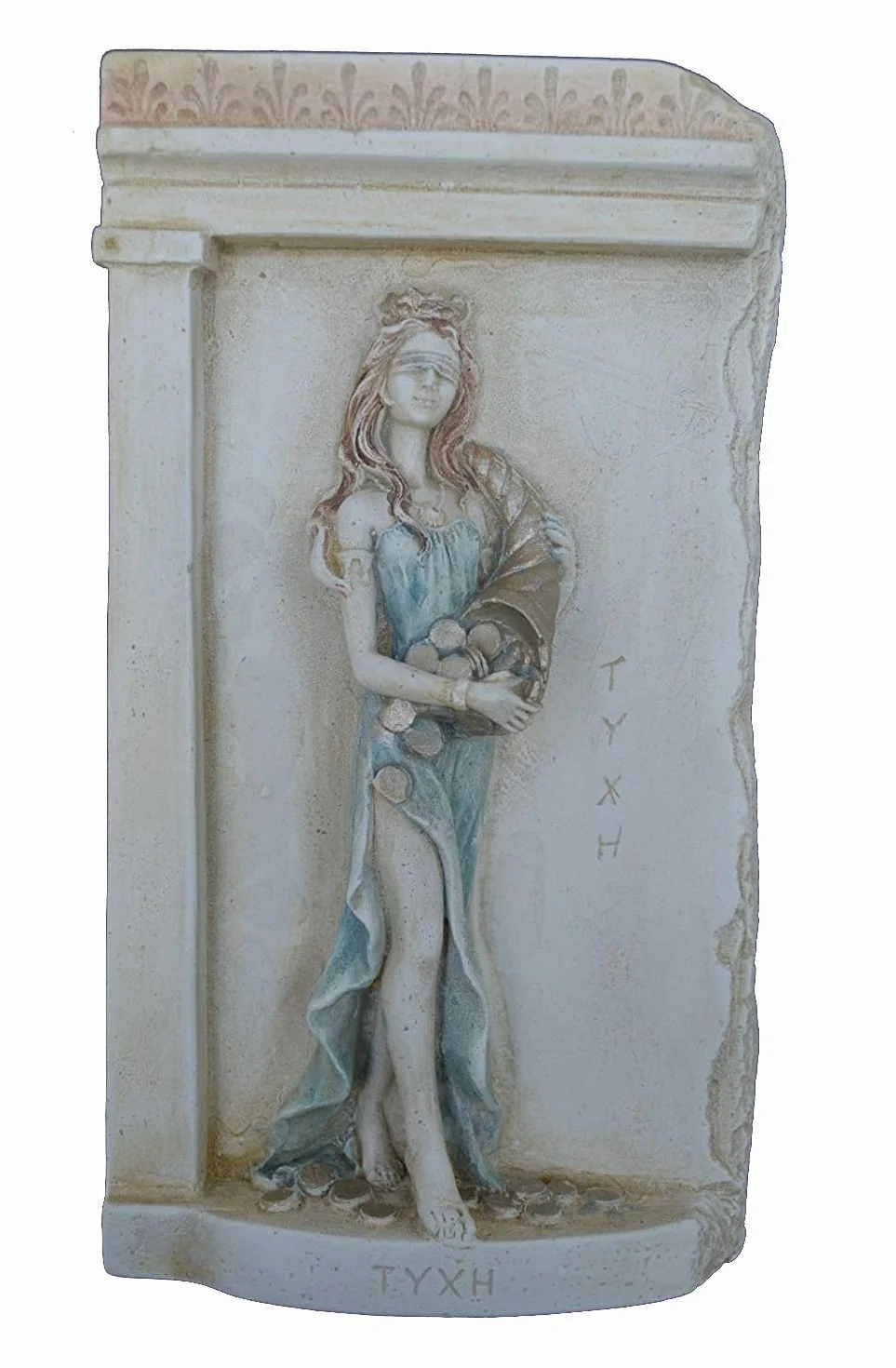 Estía Creations Déesse Tyché Déesse de Chance Et Fortune Sculpture Fille d'Aphrodite