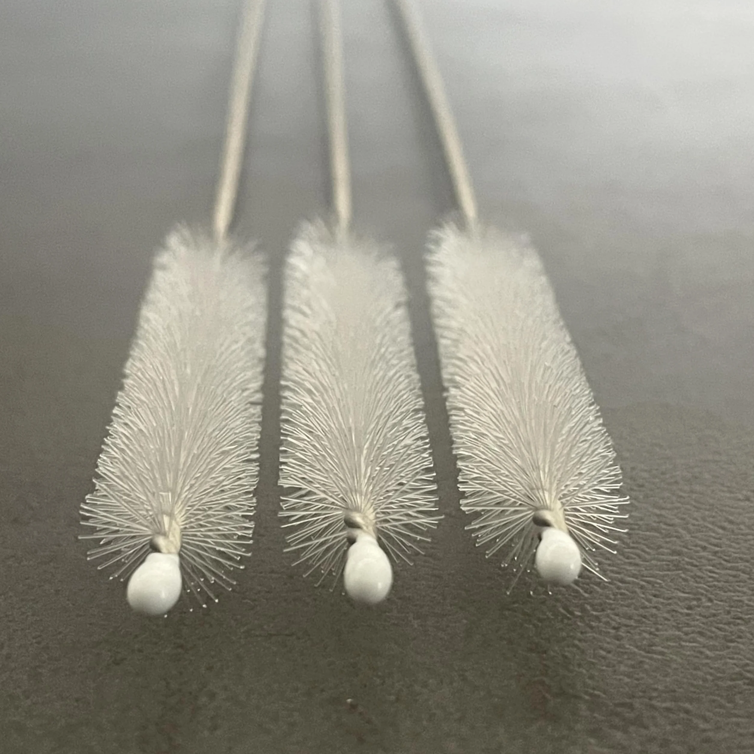 Lot de 3 brosses à paille 23 cm - Brosse de nettoyage pour machine à café automatique